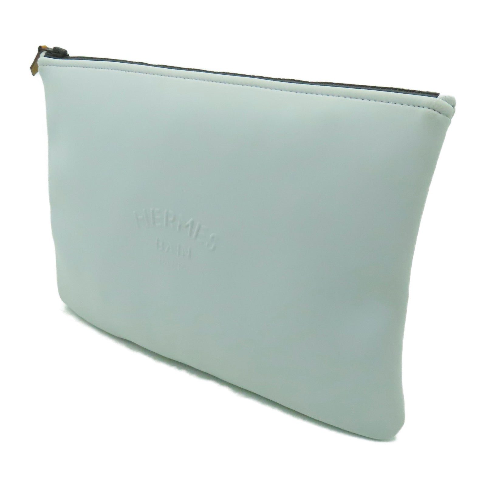 HERMES 【清倉大減價】尼龍/彈力纖維Clutch Bag手拿包灰色