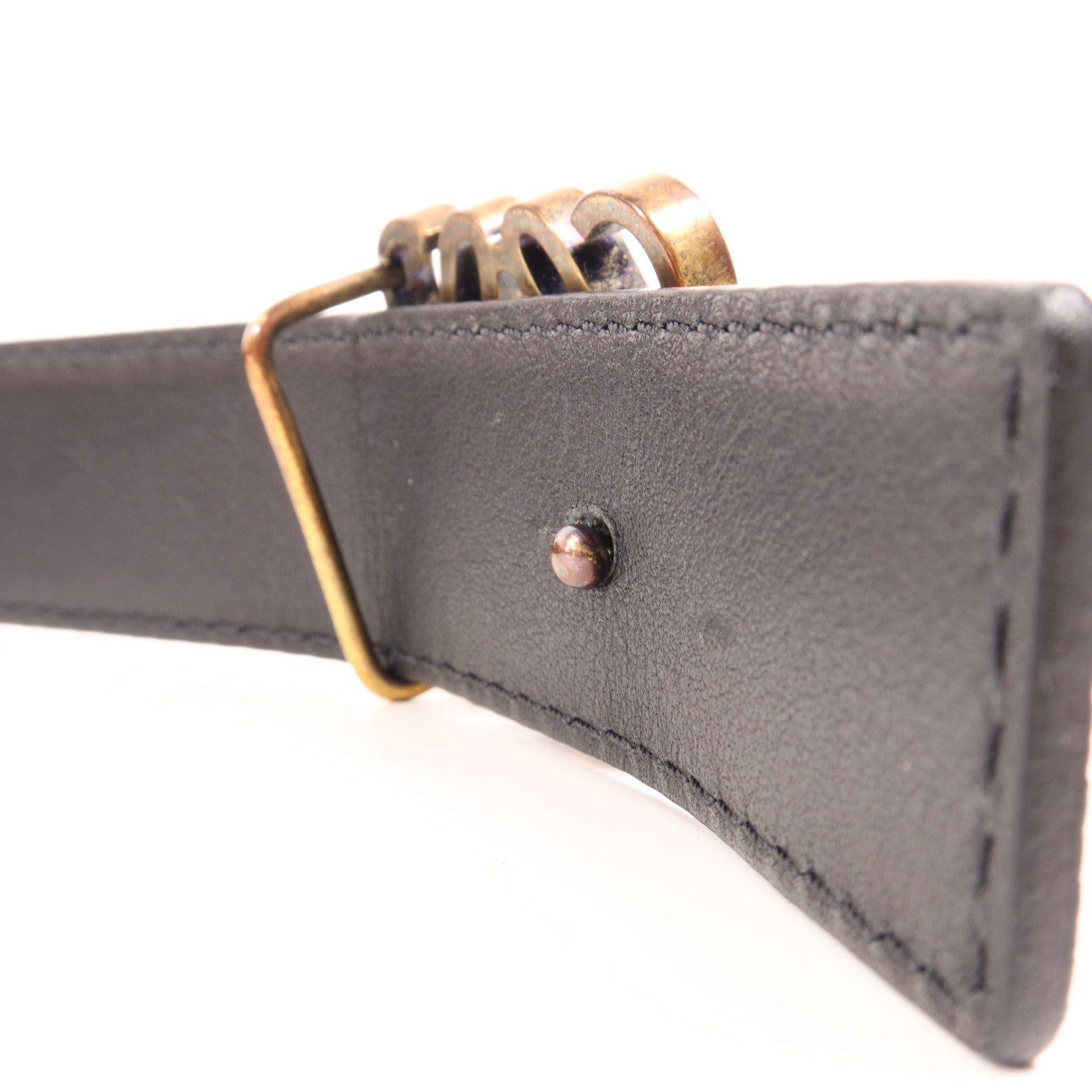 LOEWE 牛皮皮革Belt金扣皮帶