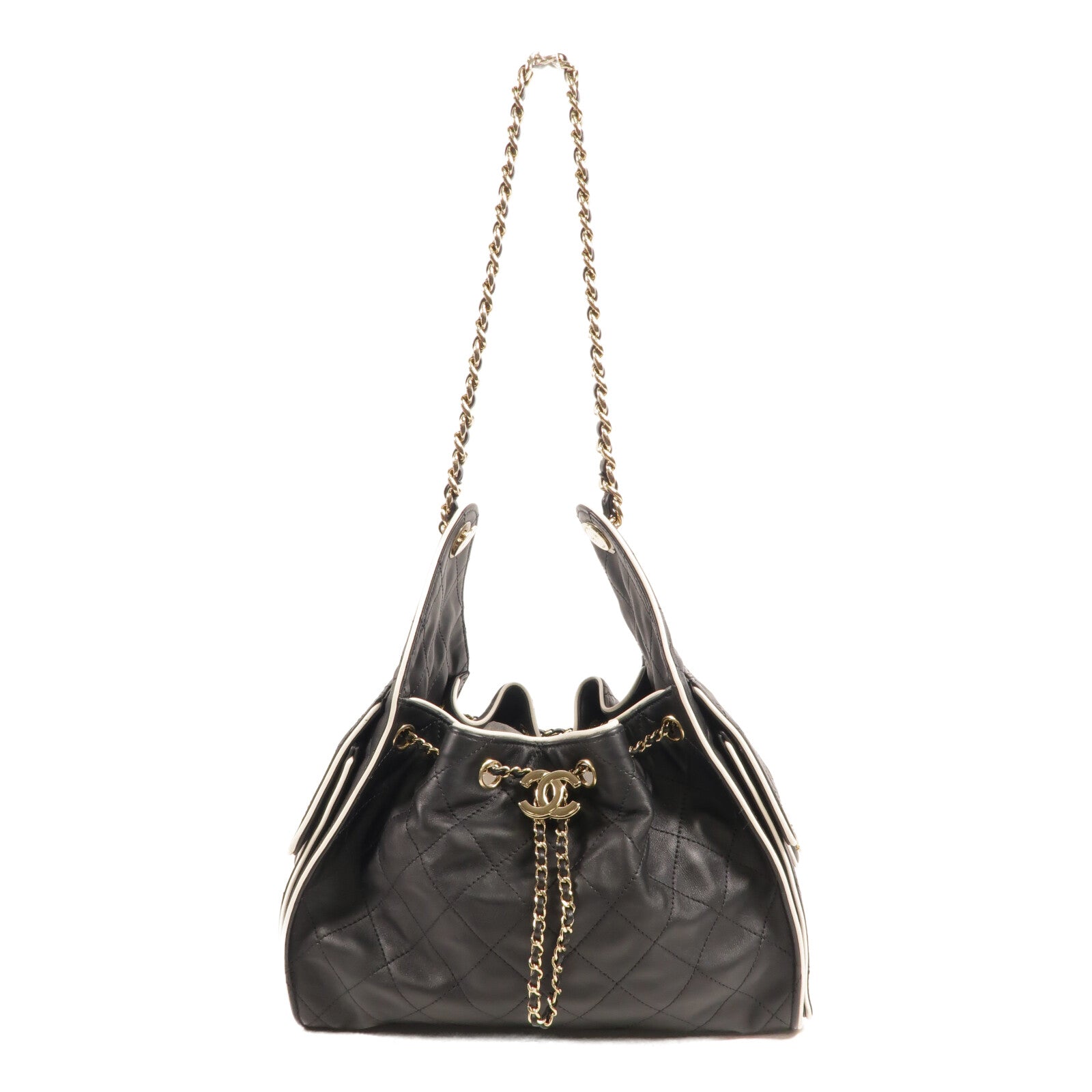 CHANEL 牛皮皮革Chanel 25 Small鏈帶肩背袋