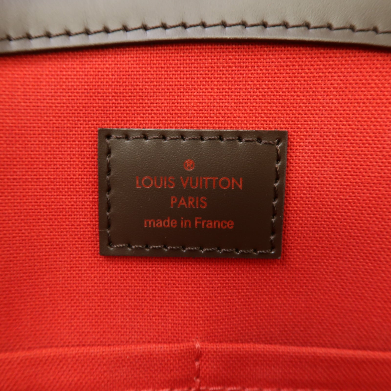 LOUIS VUITTON 【激減優惠】Damier Verona MM金扣肩背袋棕色