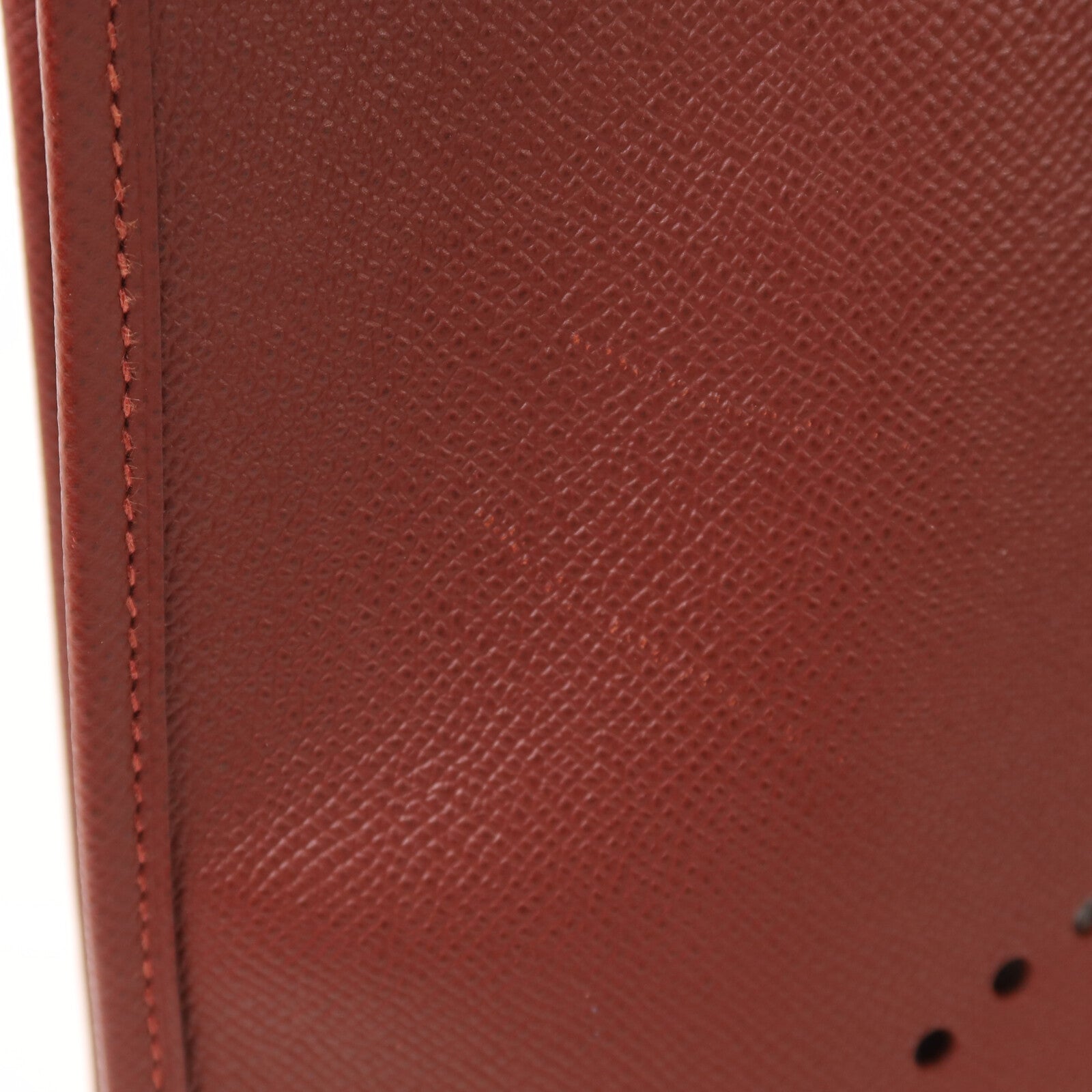 HERMES Epsom皮革Evelyne PM銀扣肩背袋Rouge H