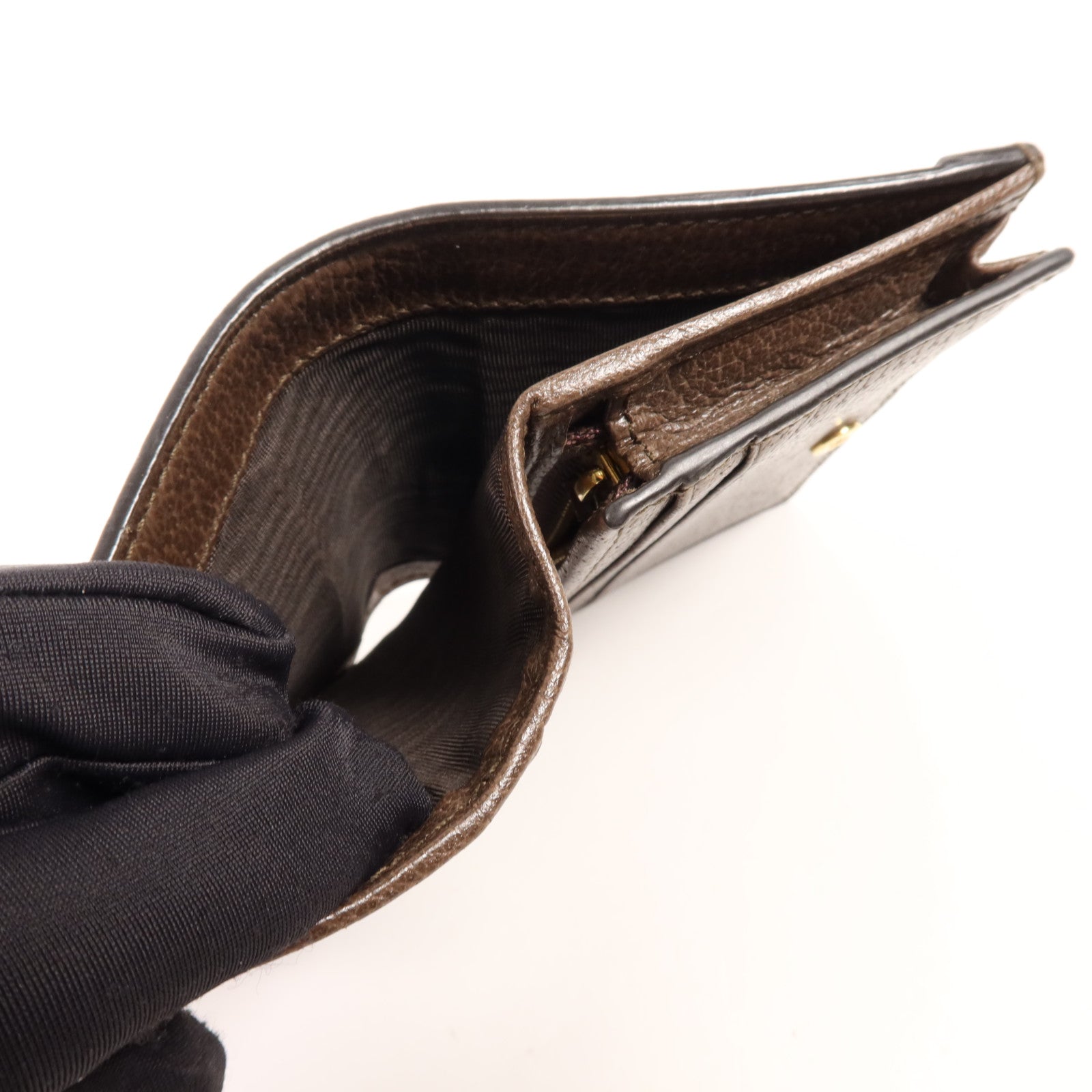 GUCCI 塗層帆布Ophidia GG Wallet金扣錢包