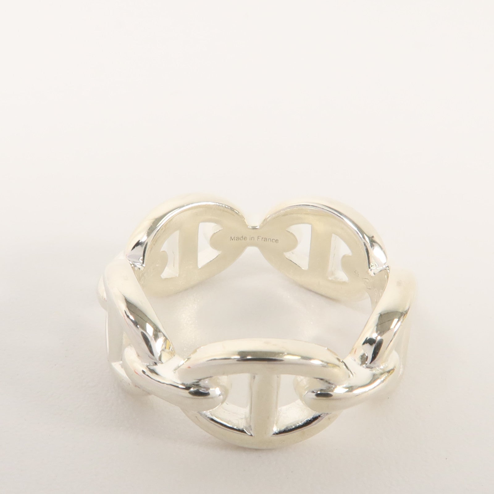 HERMES 925純銀Chaine D'ancre Enchainee Ring戒指