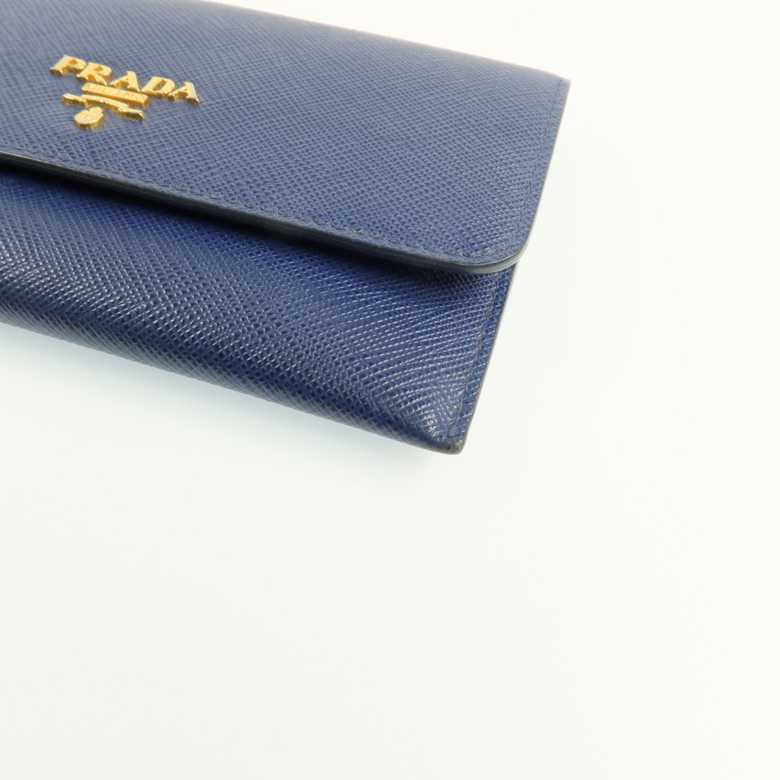 PRADA 【激減優惠】牛皮皮革Card Case金扣卡片套