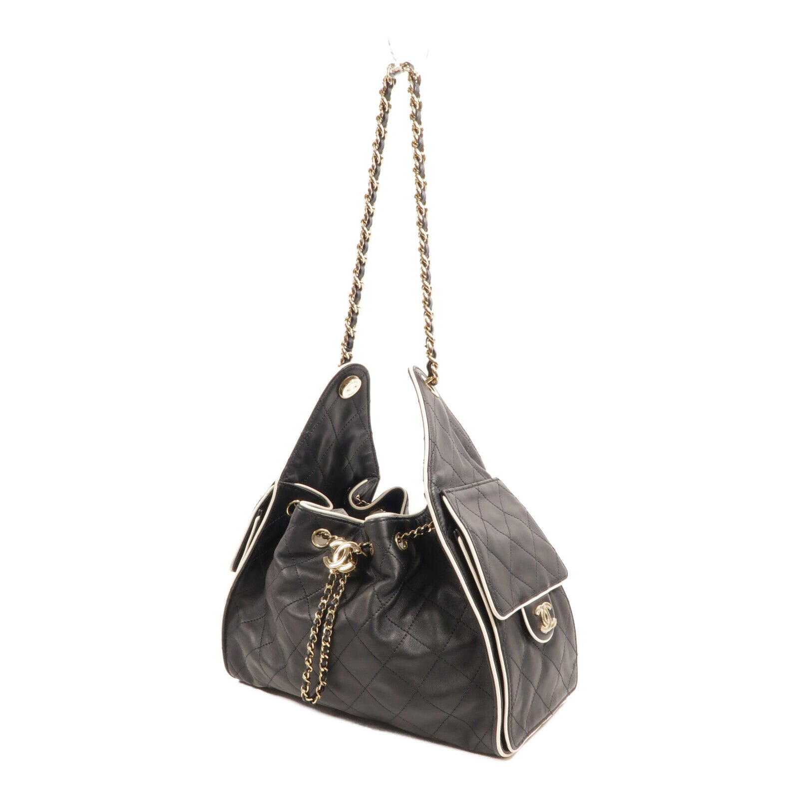 CHANEL 牛皮皮革Chanel 25 Small鏈帶肩背袋