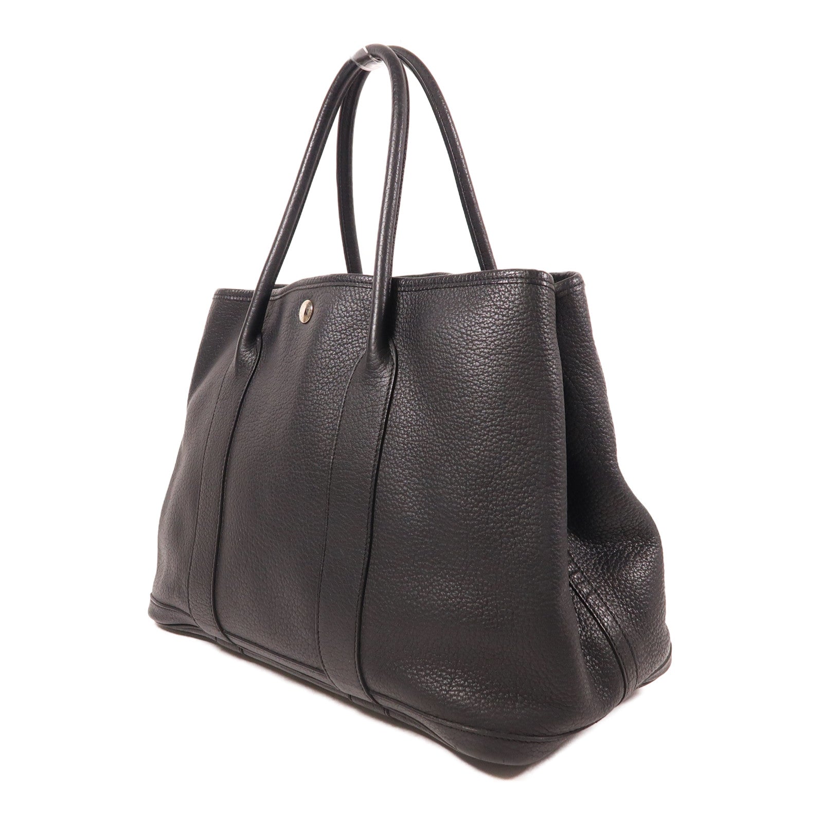 HERMES Negonda皮革GardenParty PM銀扣手挽袋