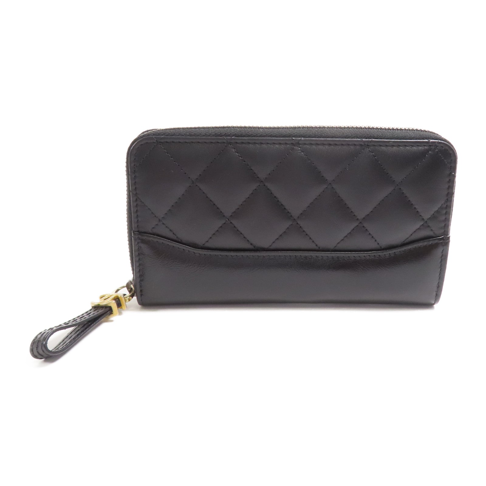 CHANEL 牛皮皮革Wallet金扣錢包