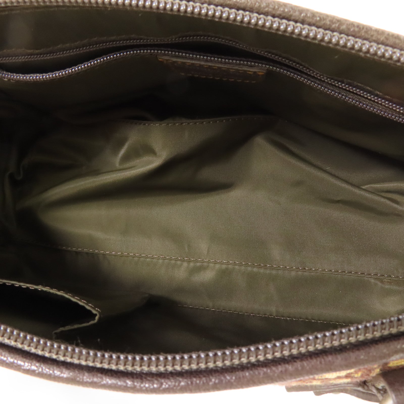 Dior CD Handbag Canvas Brown