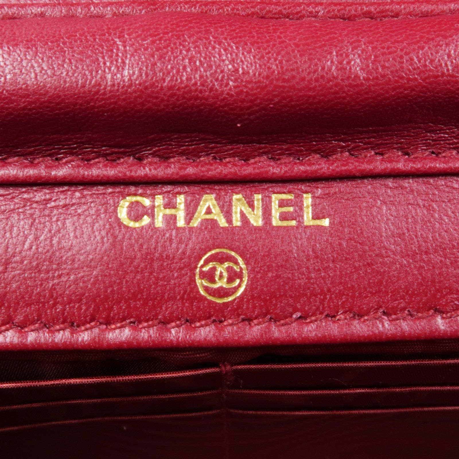 CHANEL 牛皮皮革Wallet On Chain金扣鏈帶肩背袋