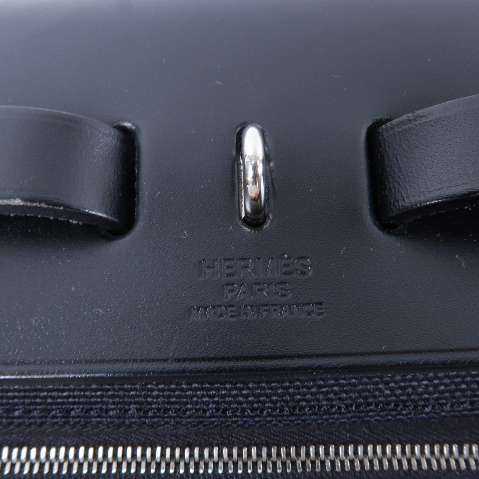HERMES 帆布Herbag PM手挽肩背兩用袋Noir