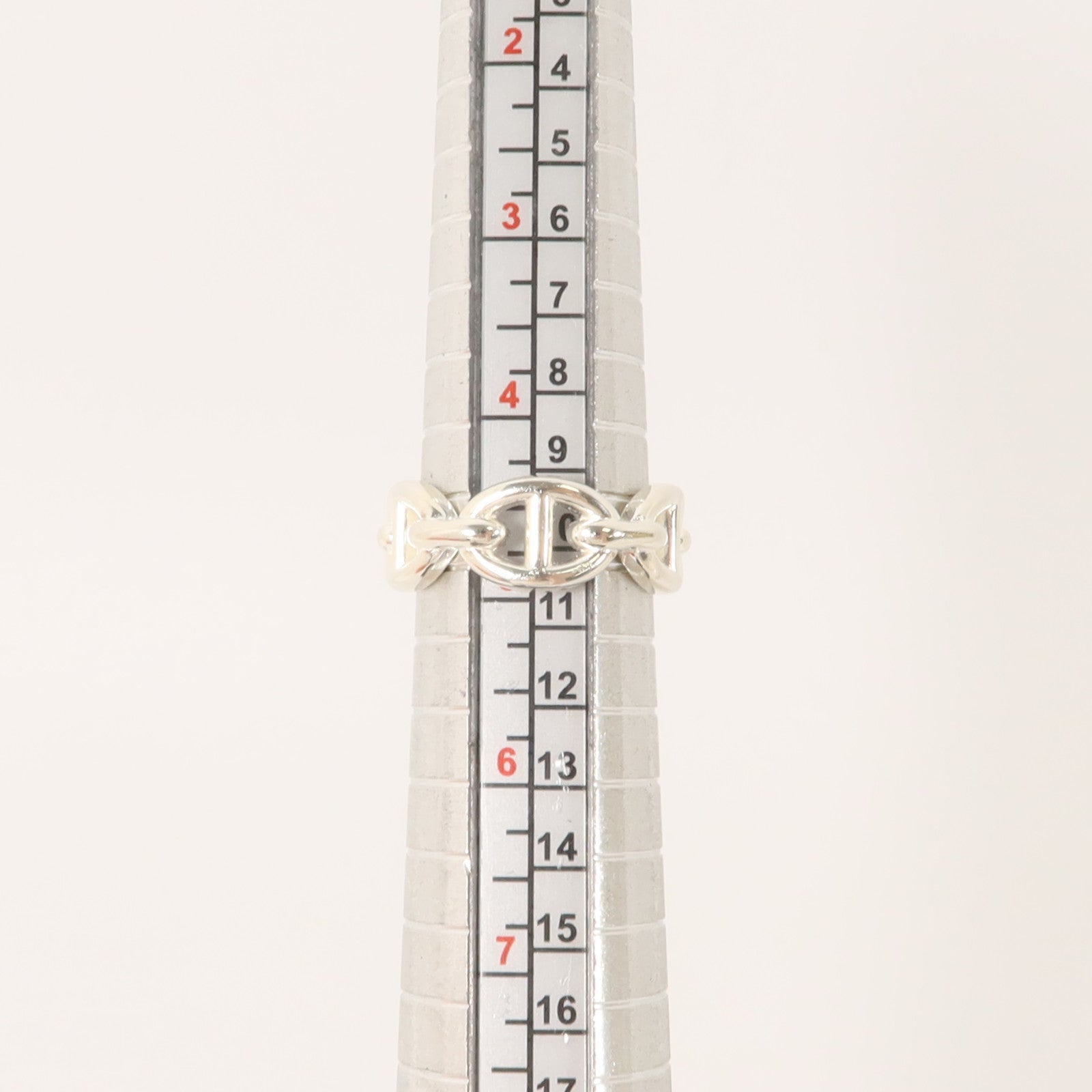 HERMES 925純銀Chaine D'ancre Enchainee Ring戒指