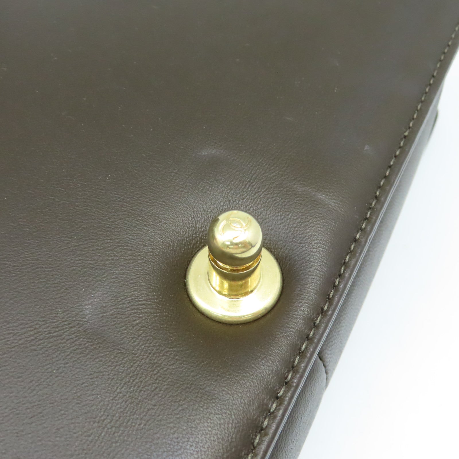 CHANEL **【激減優惠】菱格牛皮皮革Boy Chanel Chain Shoulder Bag金扣鏈帶肩背袋啡色