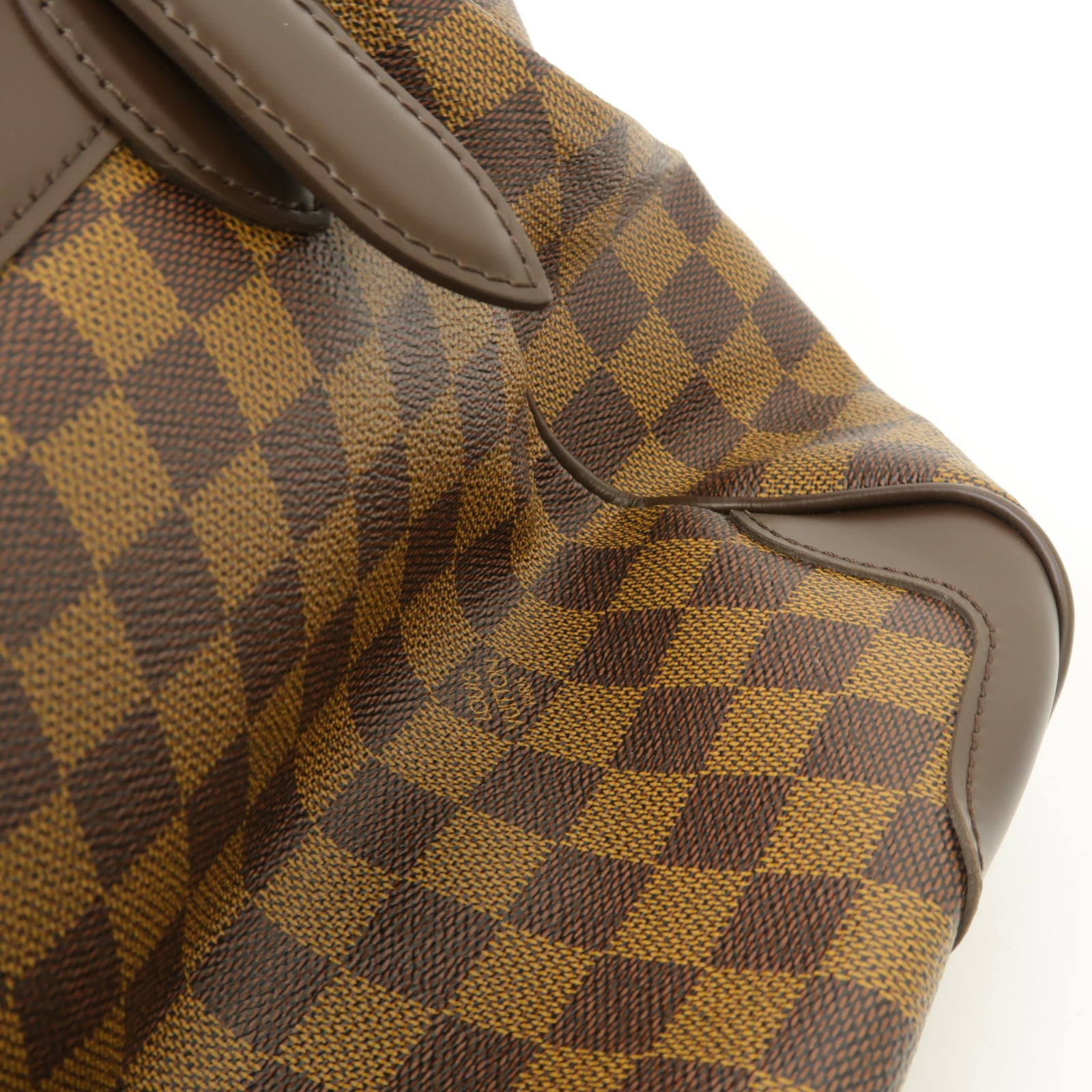LOUIS VUITTON 【激減優惠】Damier Verona MM金扣肩背袋棕色