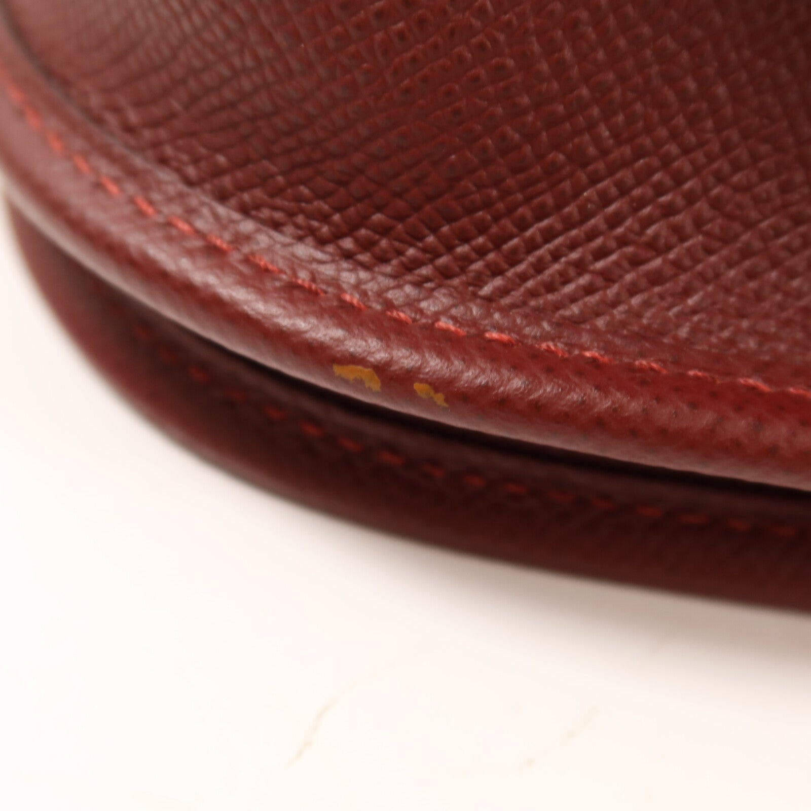 HERMES Epsom皮革Evelyne PM銀扣肩背袋Rouge H