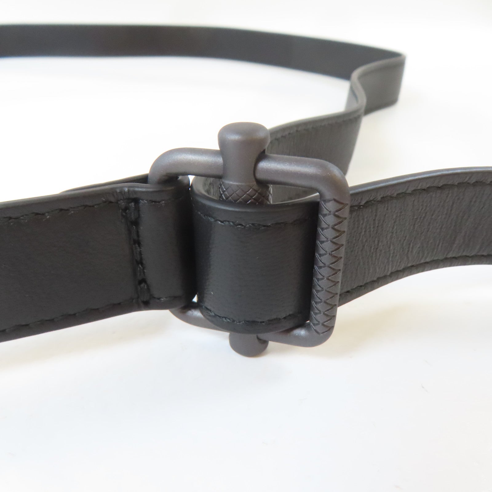 BOTTEGA VENETA 牛皮皮革Belt皮帶黑色