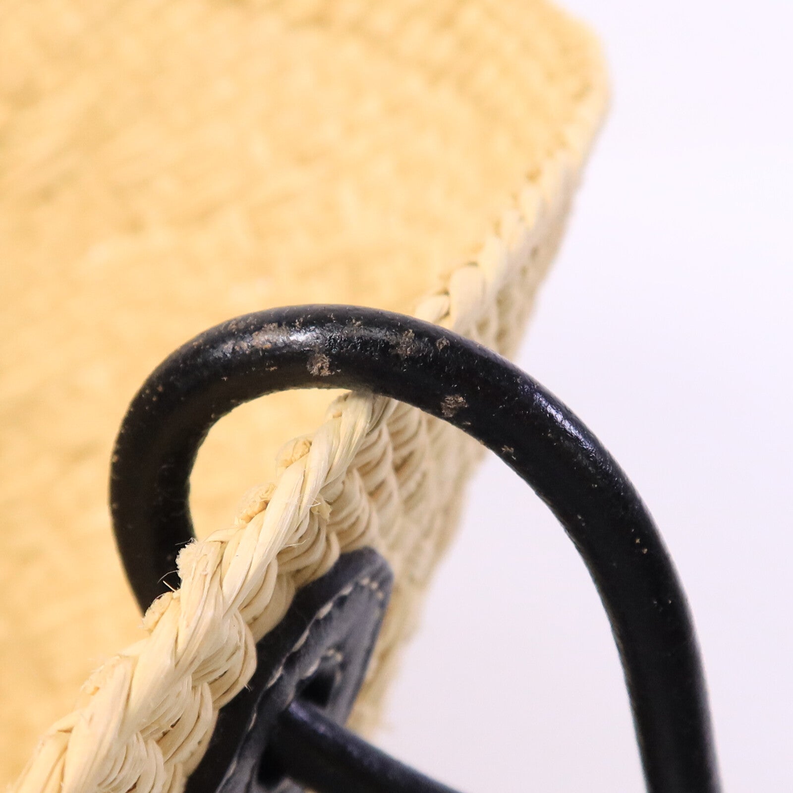 LOEWE Iraca Palm/皮革Small Anagram Basket Bag手挽袋
