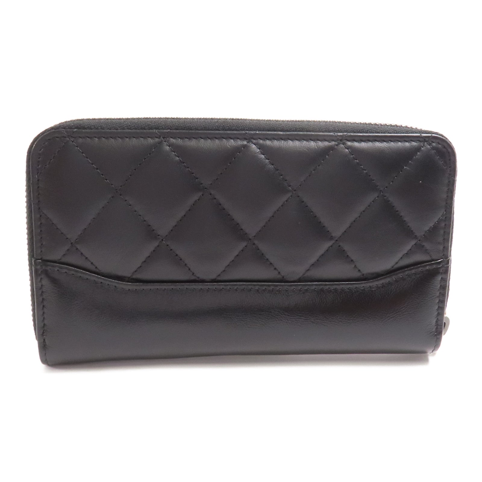 CHANEL 牛皮皮革Wallet金扣錢包