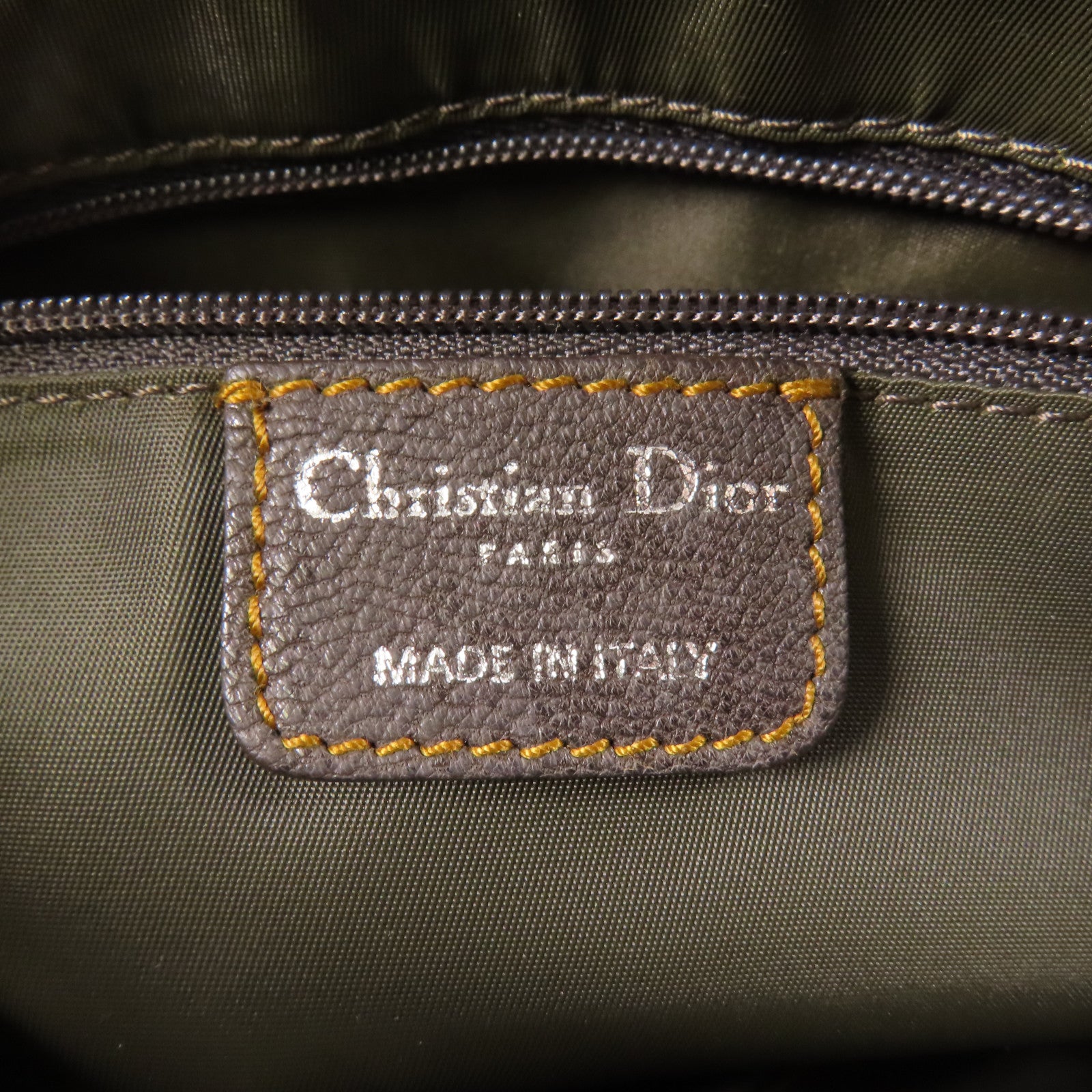 Dior CD Handbag Canvas Brown