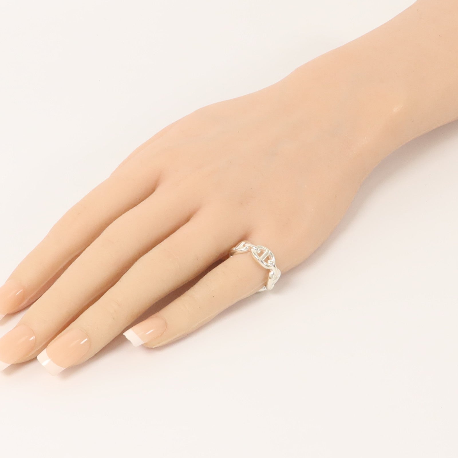 HERMES 925純銀Chaine D'ancre Enchainee Ring戒指