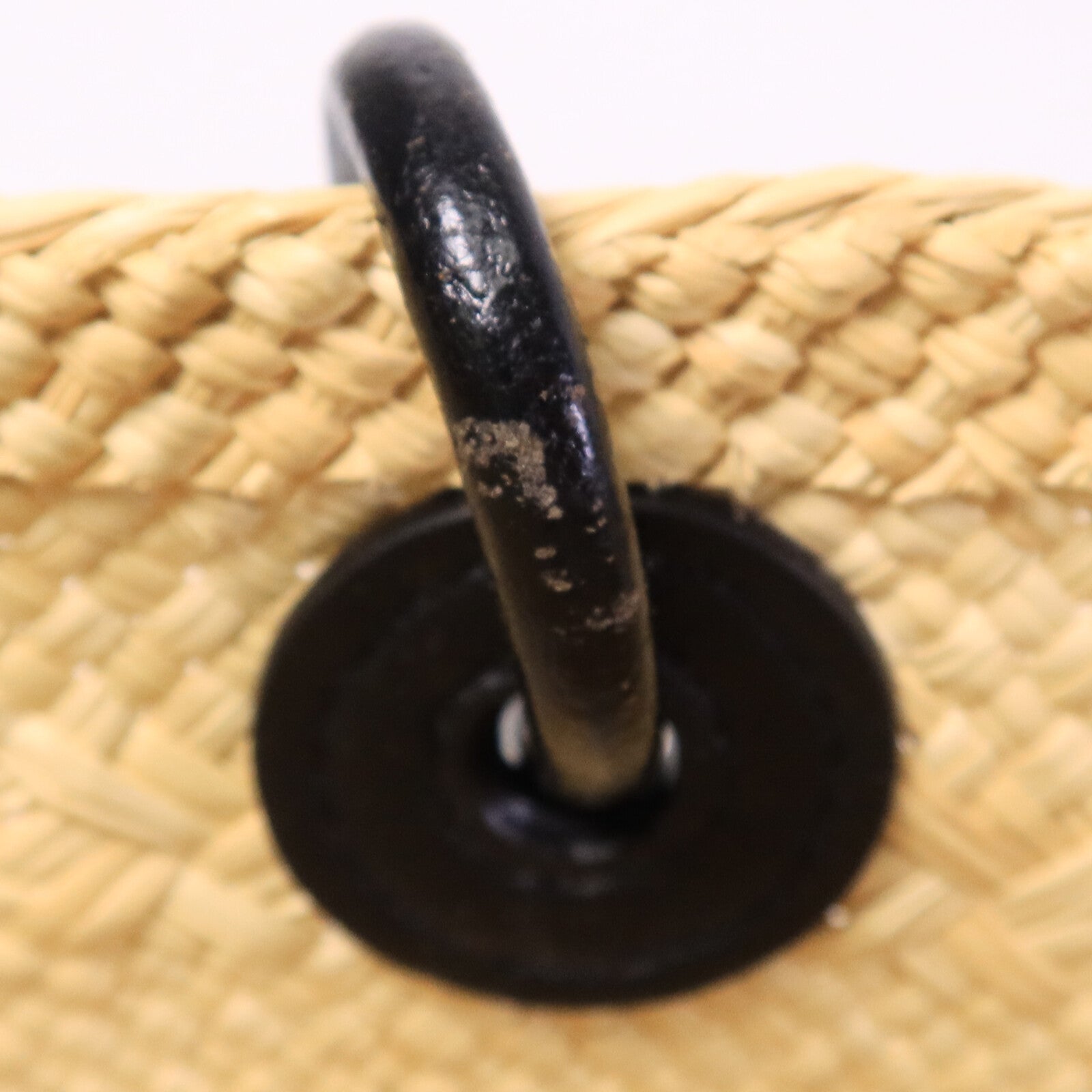 LOEWE Iraca Palm/皮革Small Anagram Basket Bag手挽袋