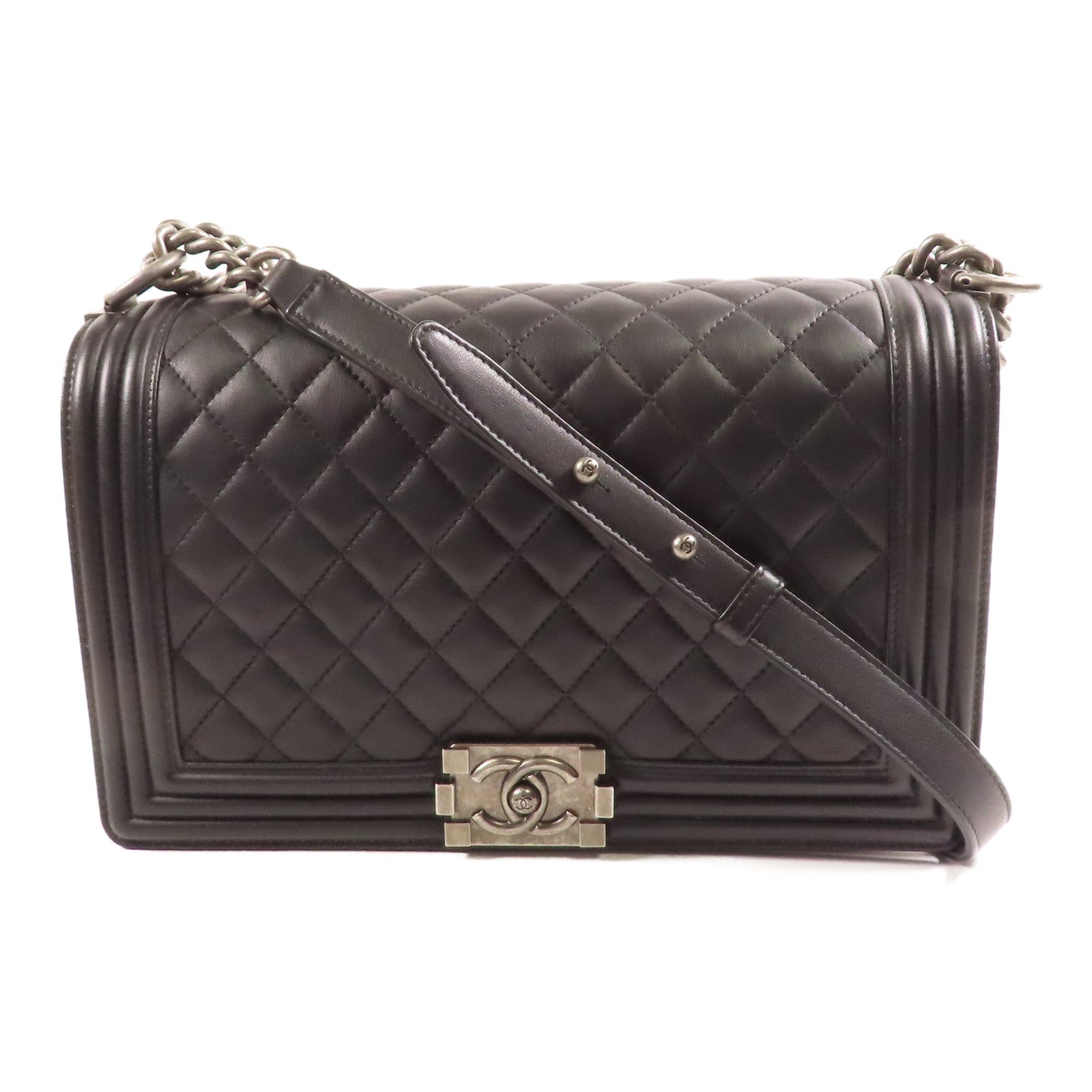 CHANEL 牛皮皮革Boy Chanel肩背袋