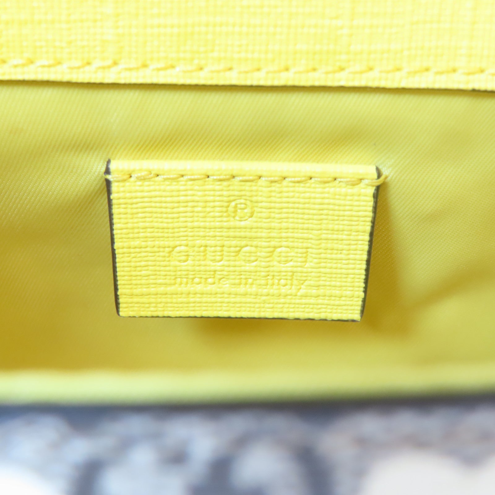 GUCCI 【激減優惠】塗層帆布GG Supreme 2 Way Bag銀扣手挽肩背兩用袋啡色/黃色