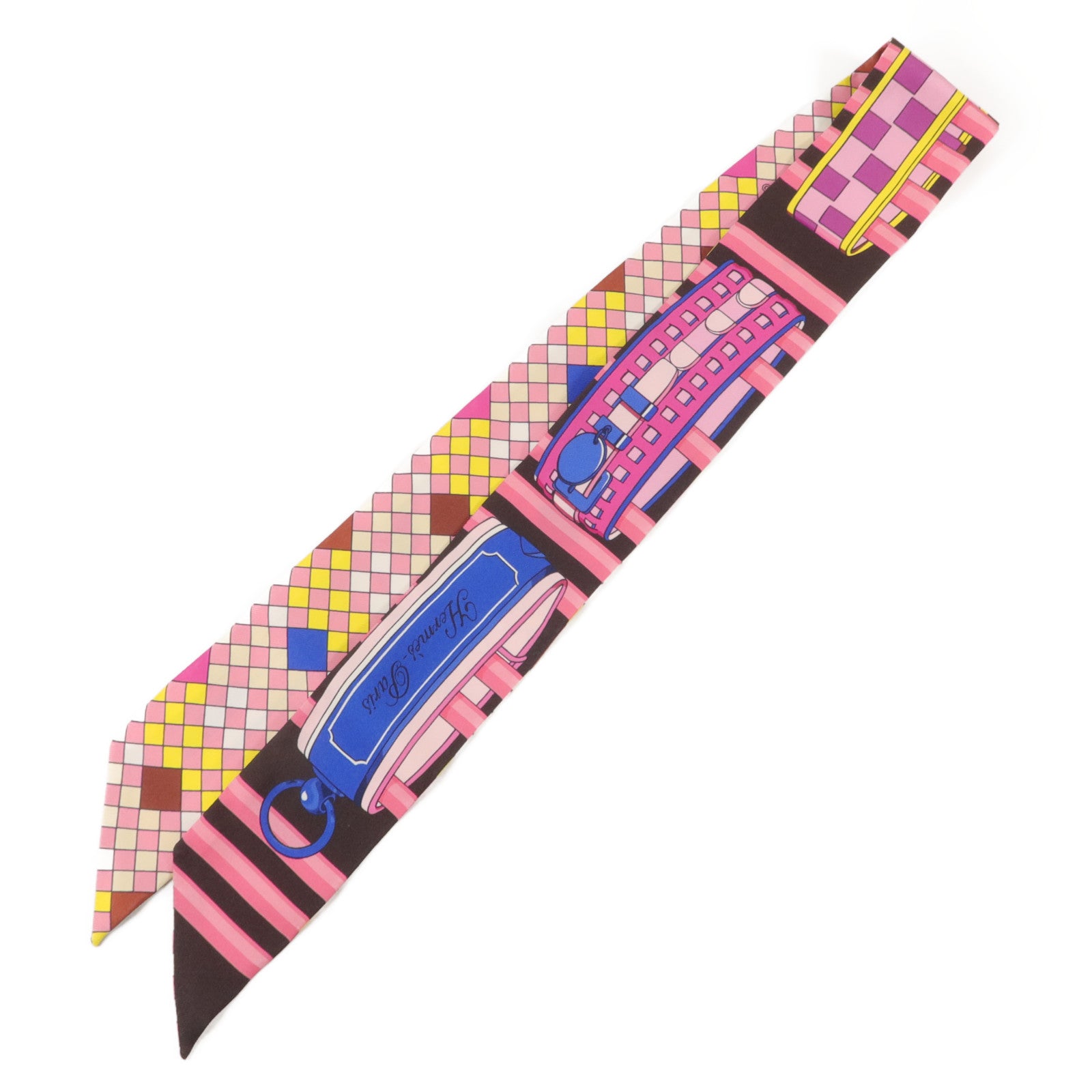 HERMES 絲質Twilly絲巾