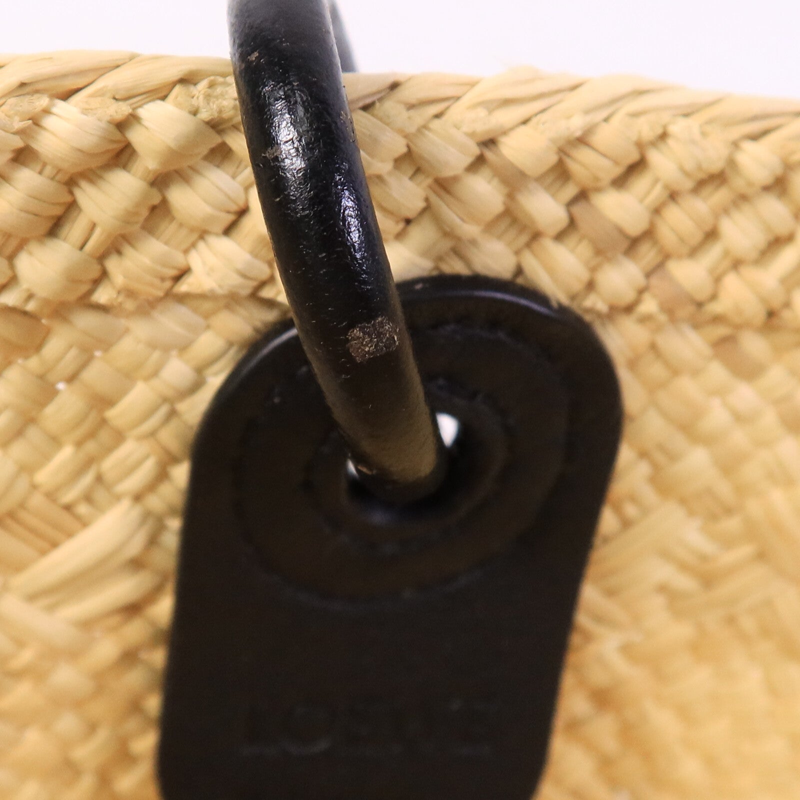 LOEWE Iraca Palm/皮革Small Anagram Basket Bag手挽袋