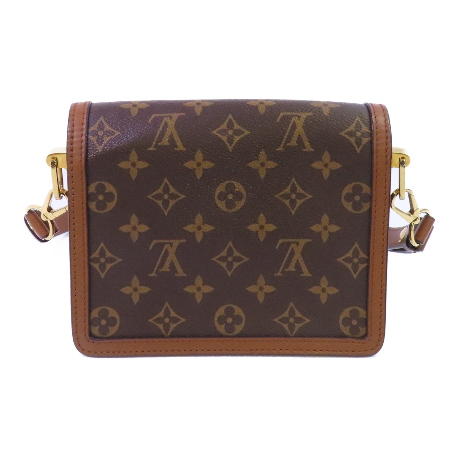 LOUIS VUITTON 【激減優惠】Monogram Reverse Mini Dauphine金扣肩背袋