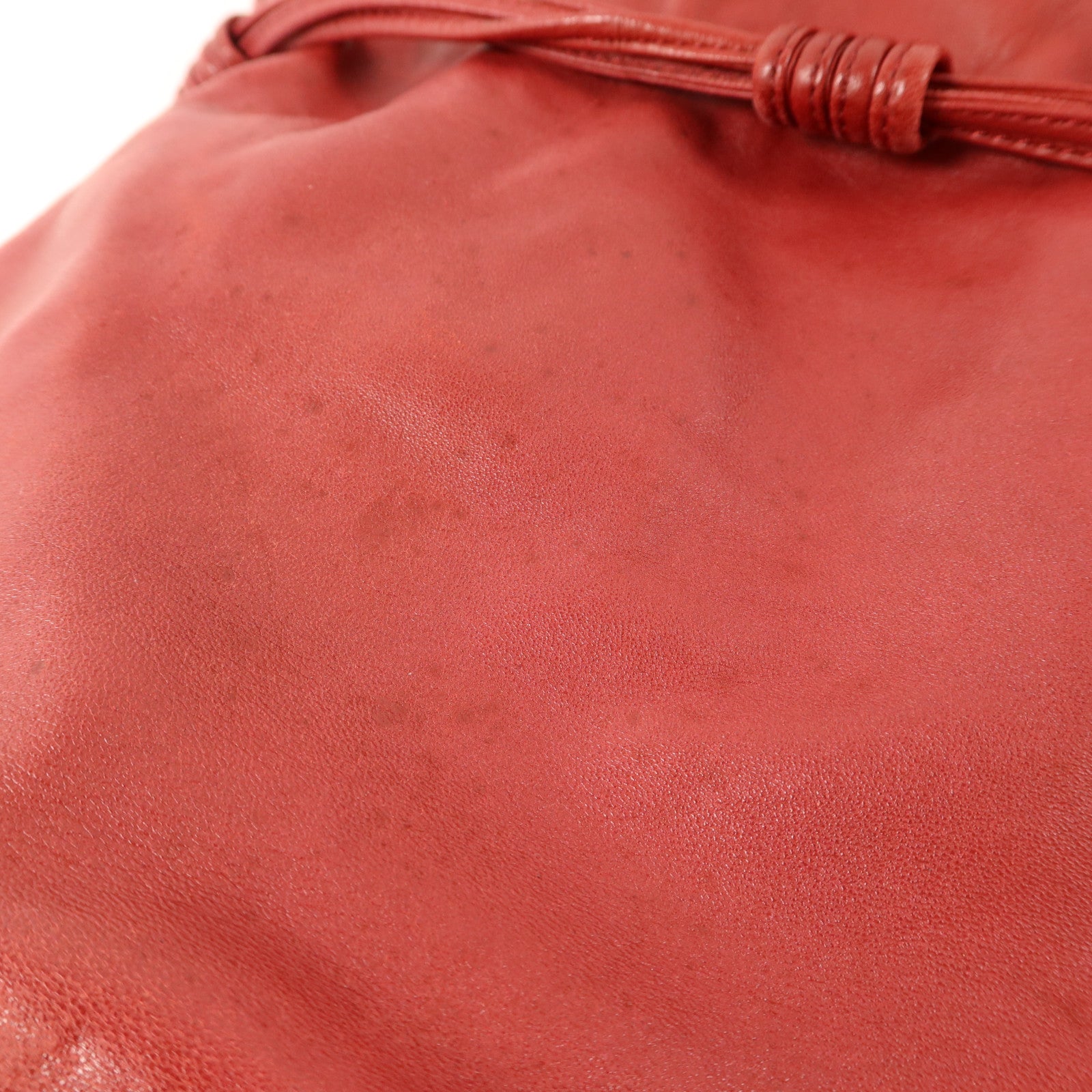 LOEWE 羊皮皮革Bucket Bag金扣手挽袋