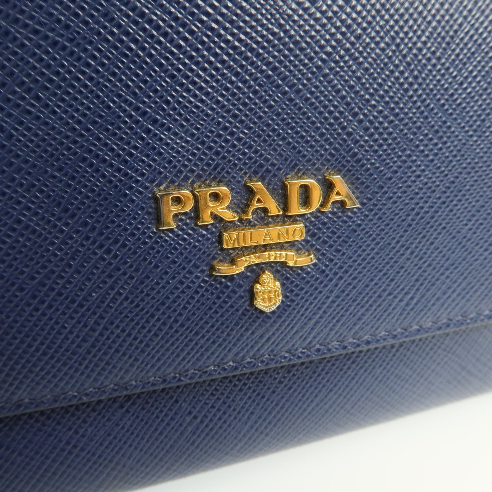 PRADA 【激減優惠】牛皮皮革Card Case金扣卡片套