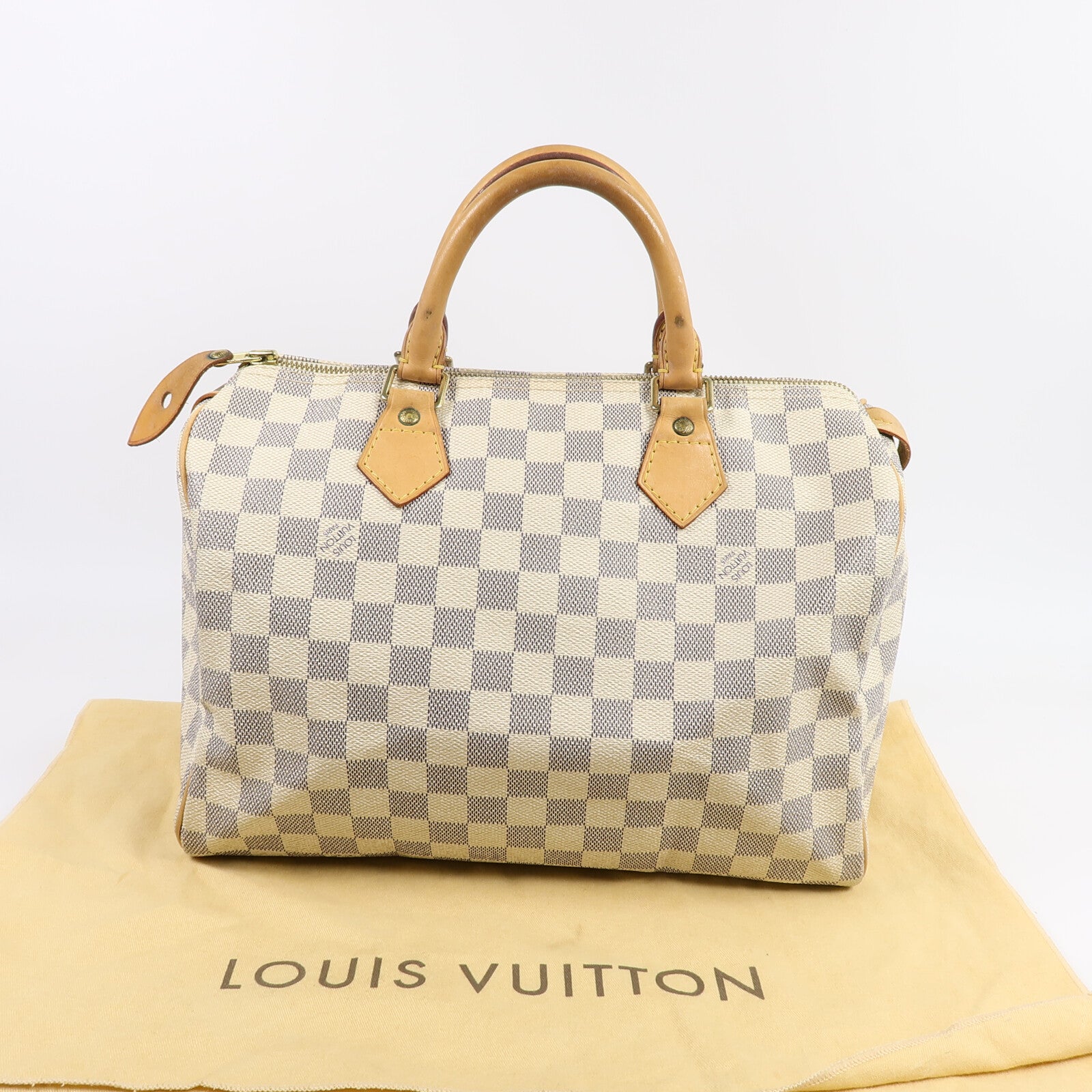 LOUIS VUITTON Damier Azur Speedy 30手挽袋