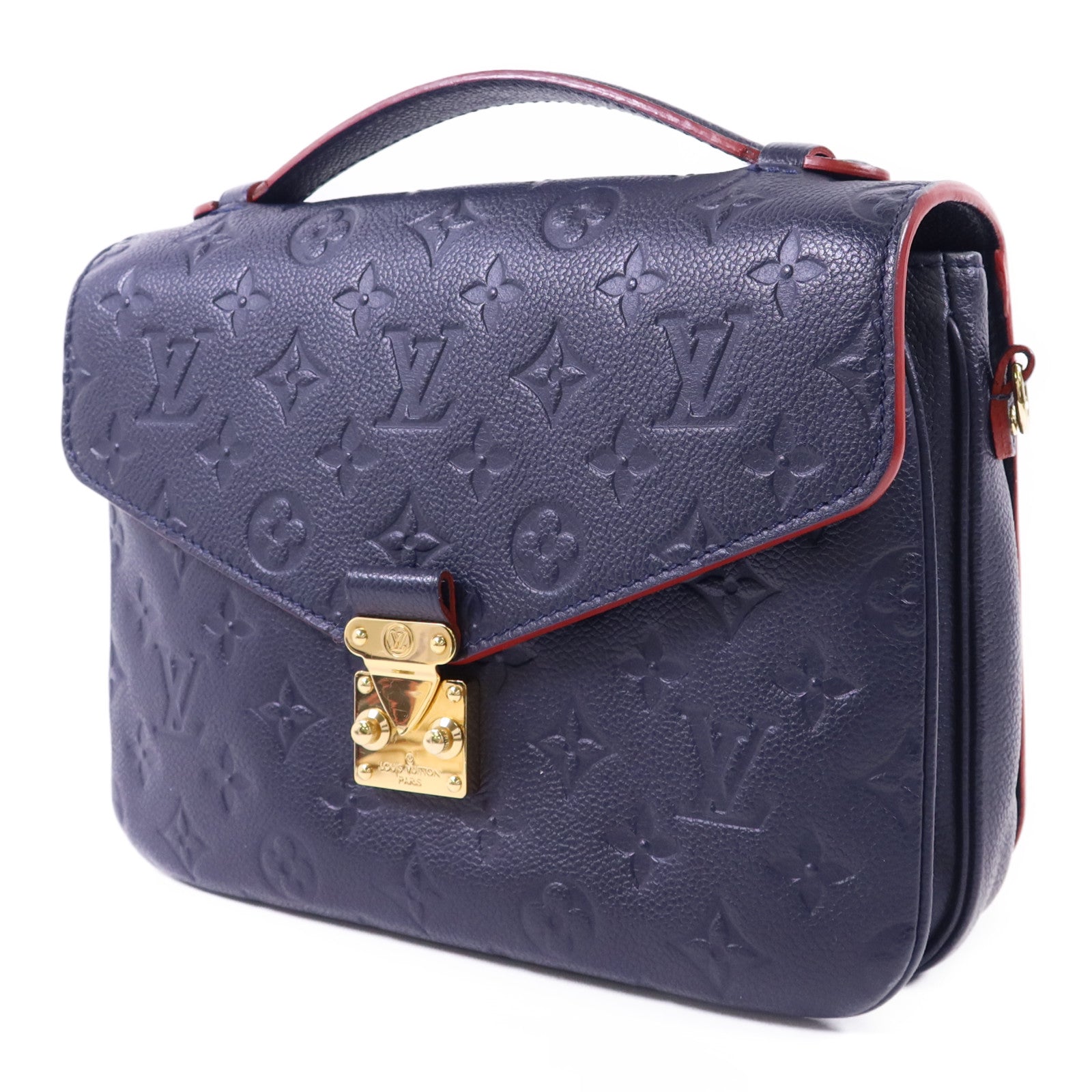 LOUIS VUITTON Monogram Empreinte Pochette Metis金扣手挽肩背兩用袋