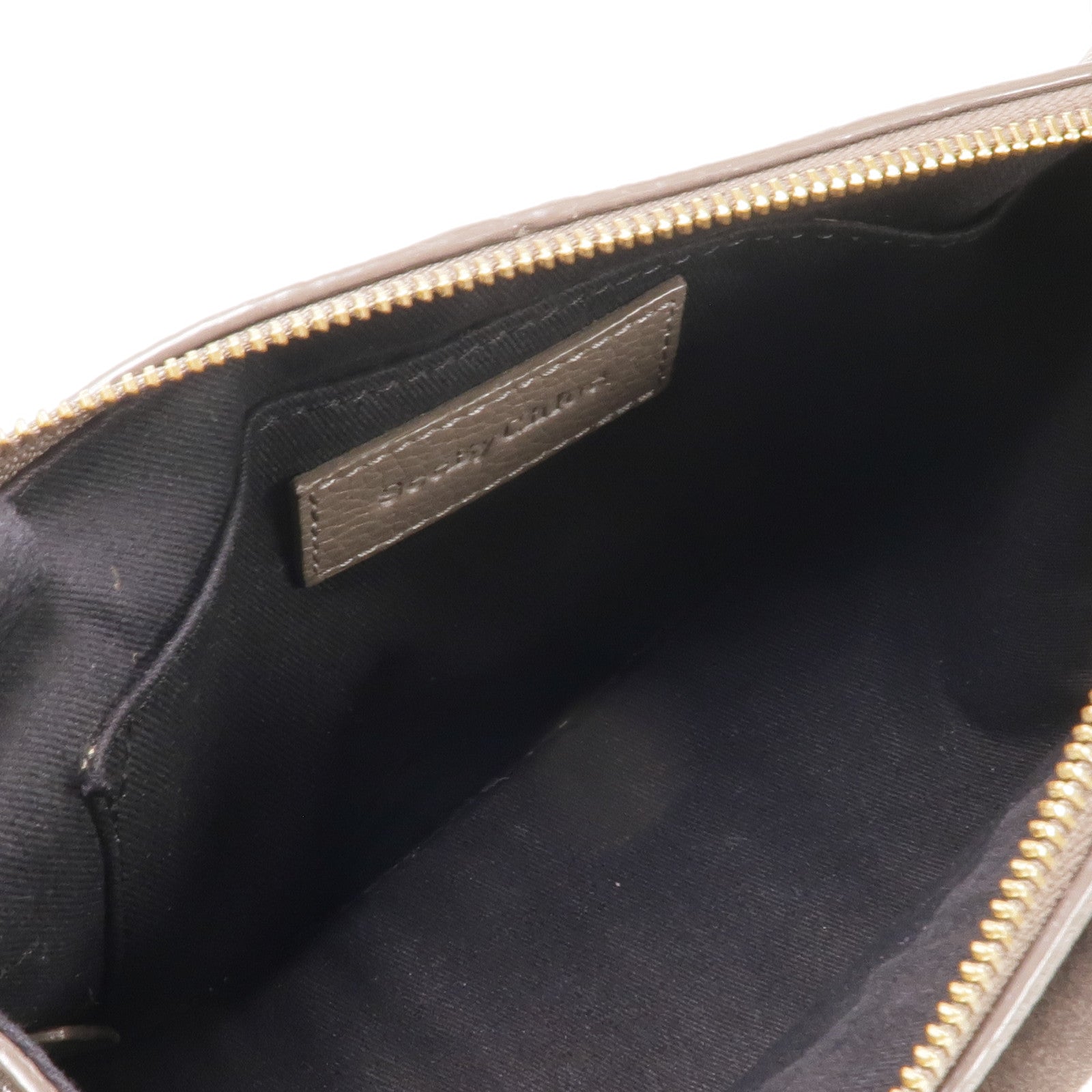 SEE BY CHLOE 麂皮皮革/牛皮皮革Shoulder Bag金扣肩背袋