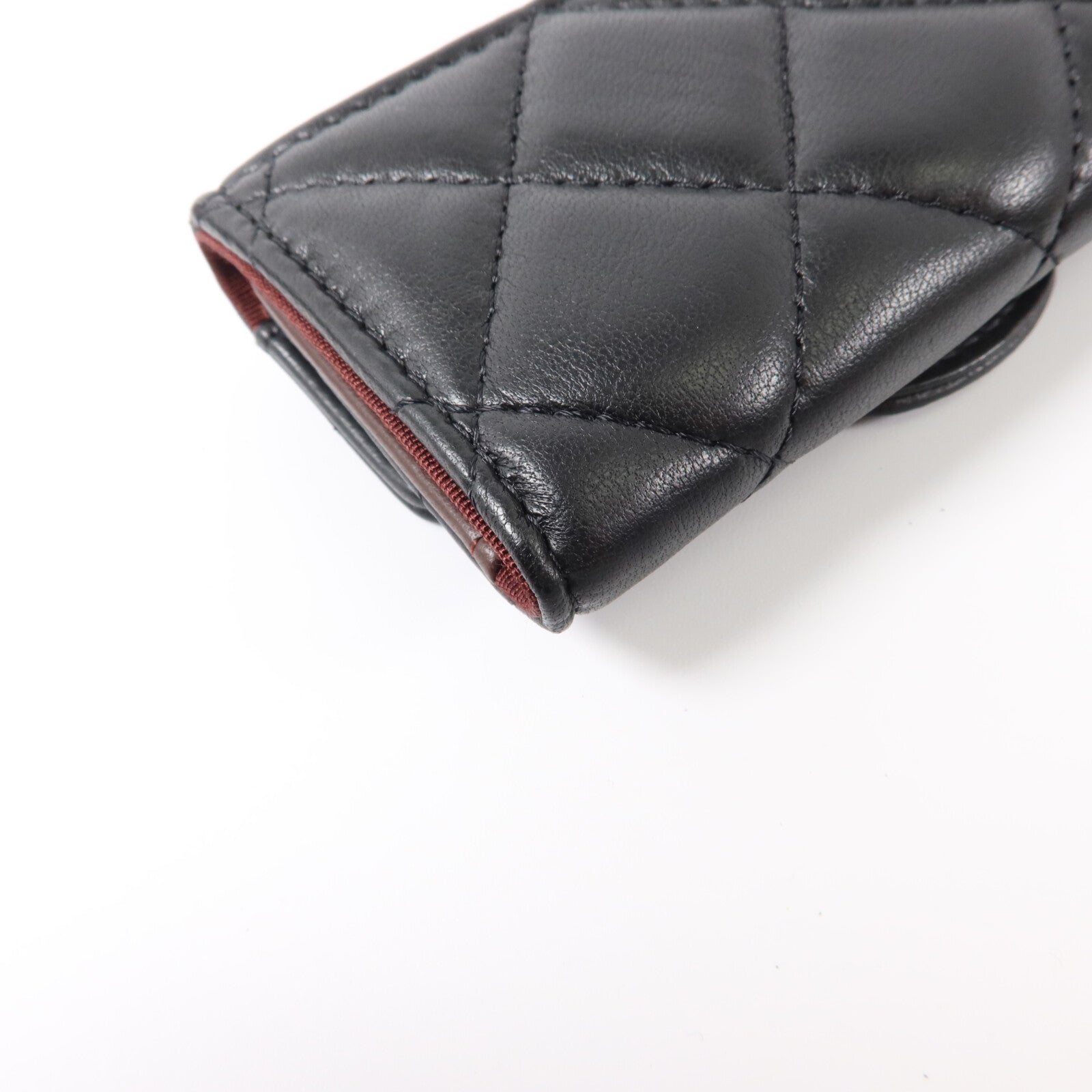 CHANEL 羊皮皮革Key Holder銀扣鎖匙包