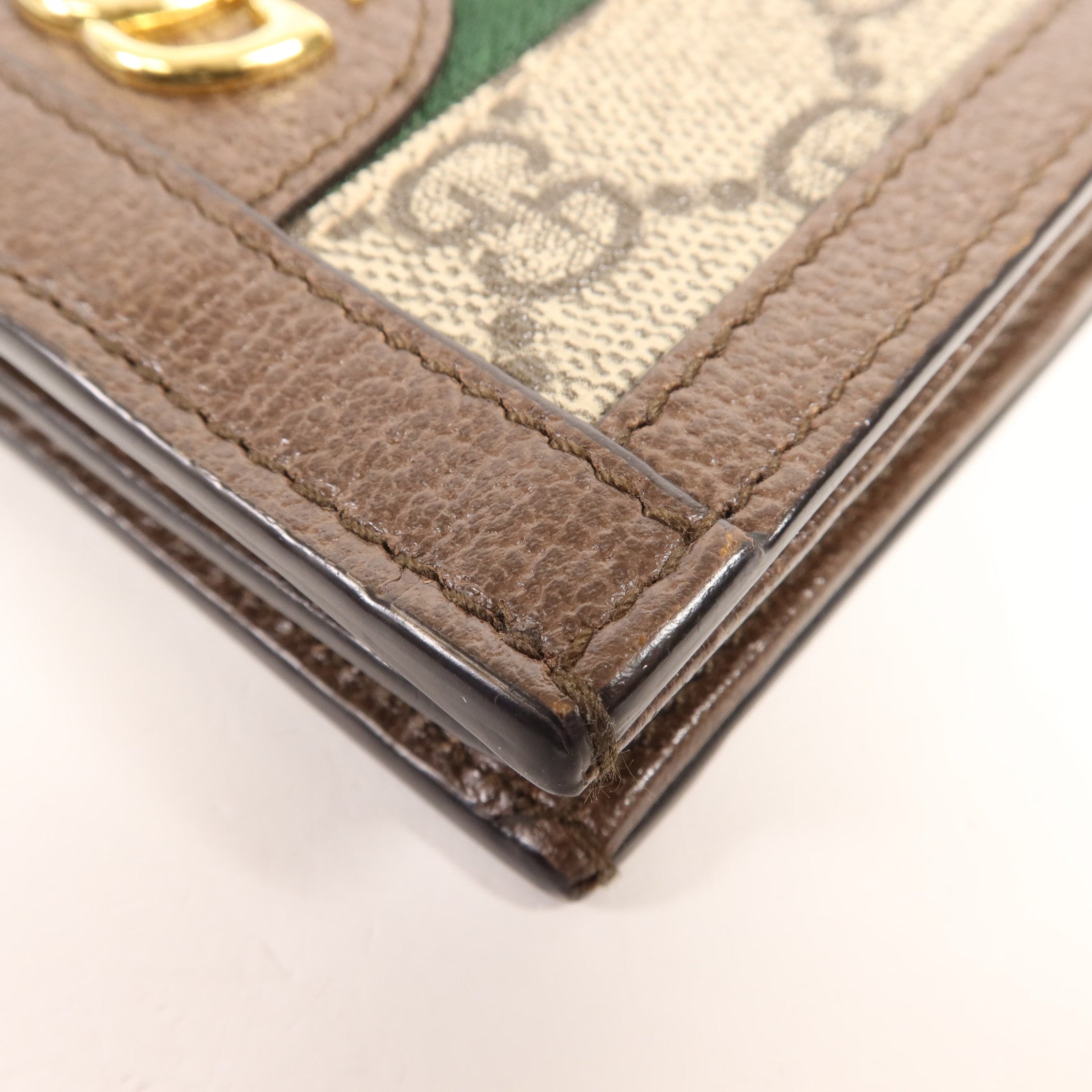 GUCCI 塗層帆布Ophidia GG Wallet金扣錢包