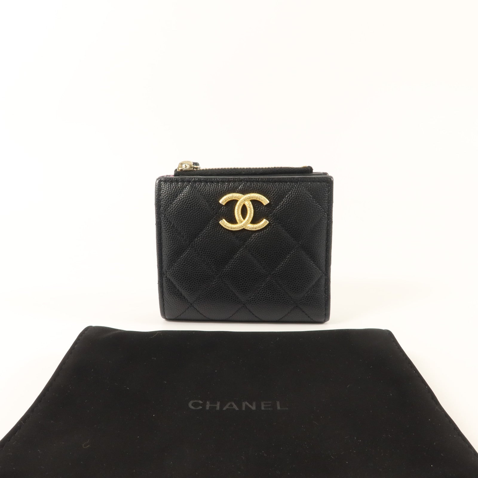 CHANEL 牛皮皮革Bifold Wallet錢包