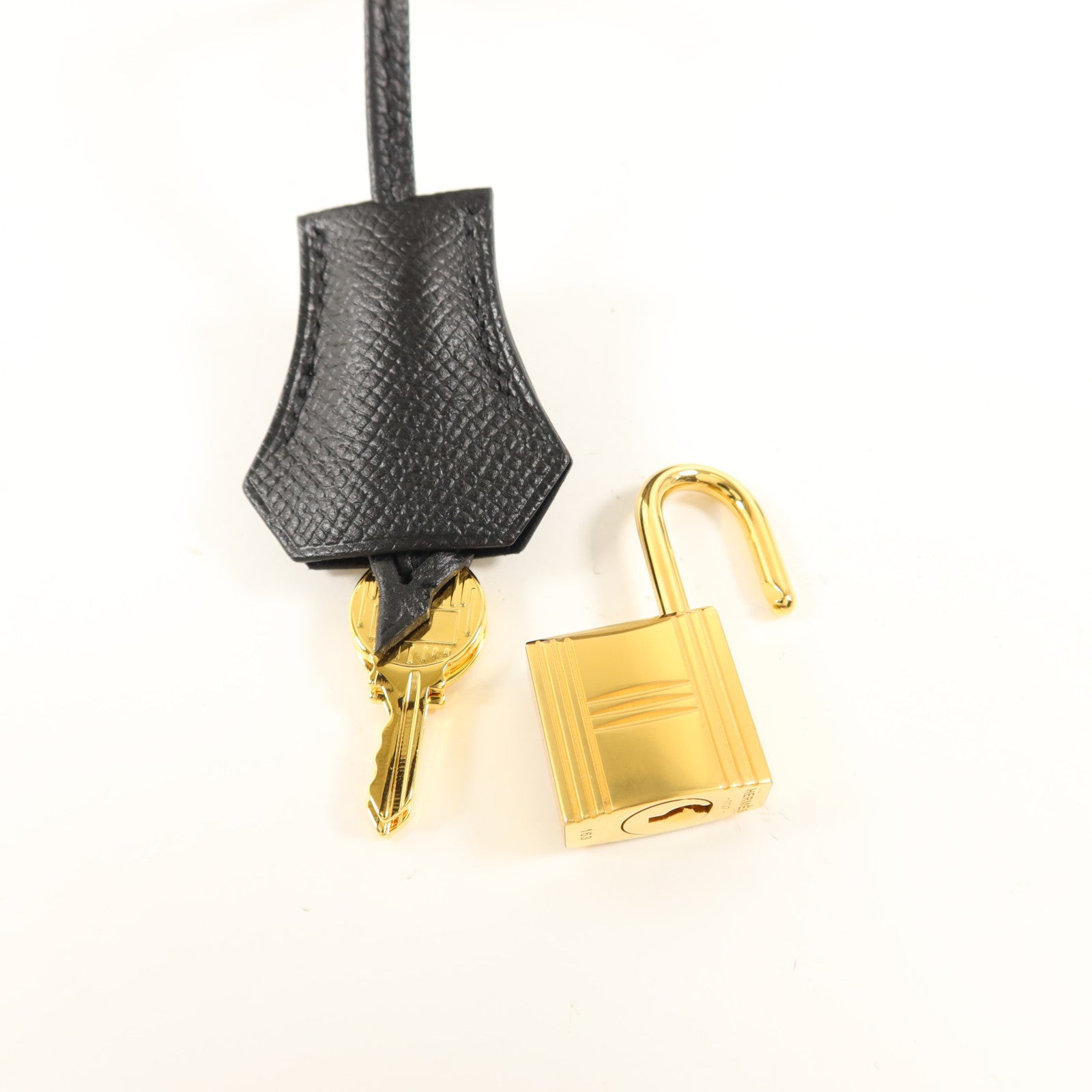 HERMES Epsom皮革Kelly 28手挽肩背兩用袋Noir