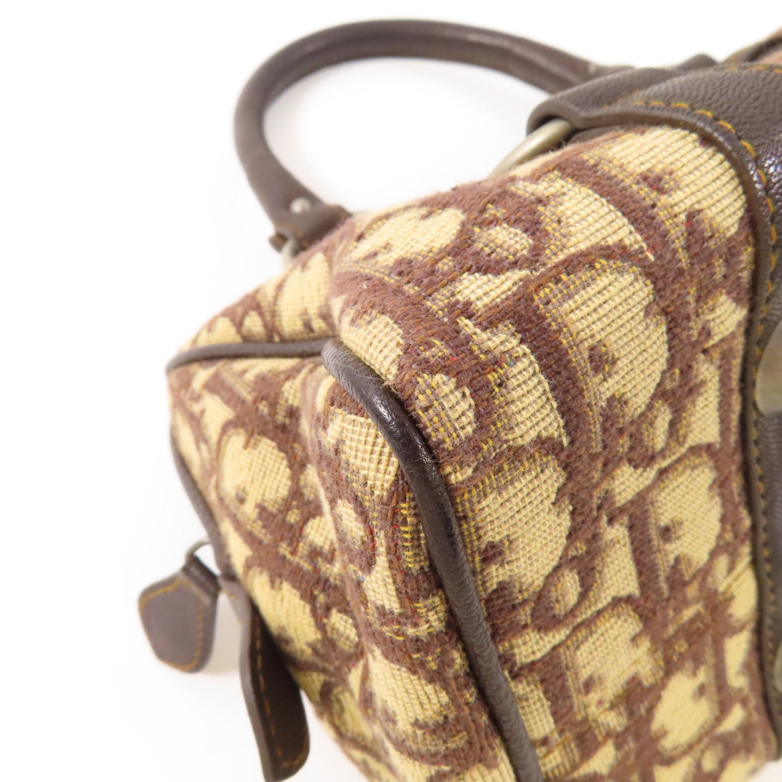 Dior CD Handbag Canvas Brown