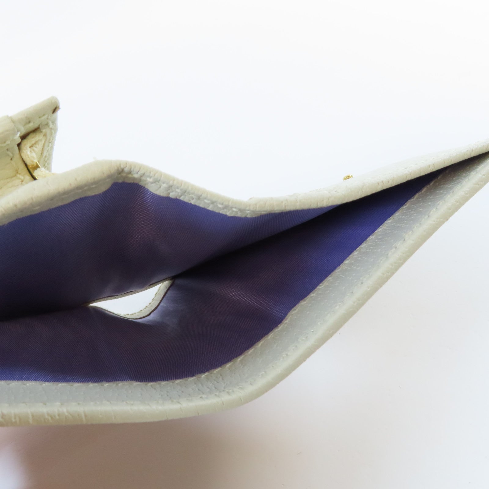 GUCCI 帆布/皮革GG Marmont Flora Wallet金扣錢包白色/彩色