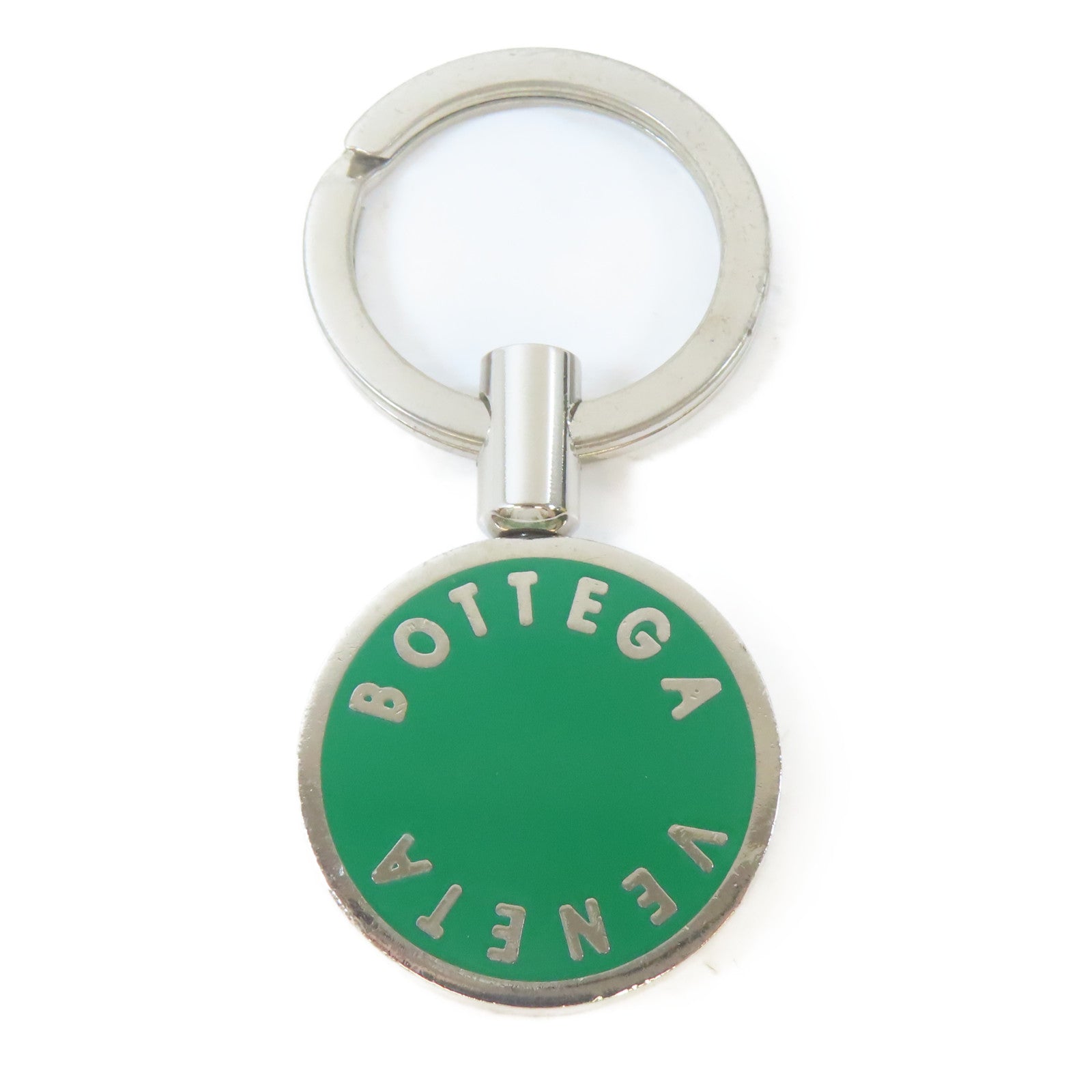 BOTTEGA VENETA 金屬Key Chain鎖匙扣綠色/銀色