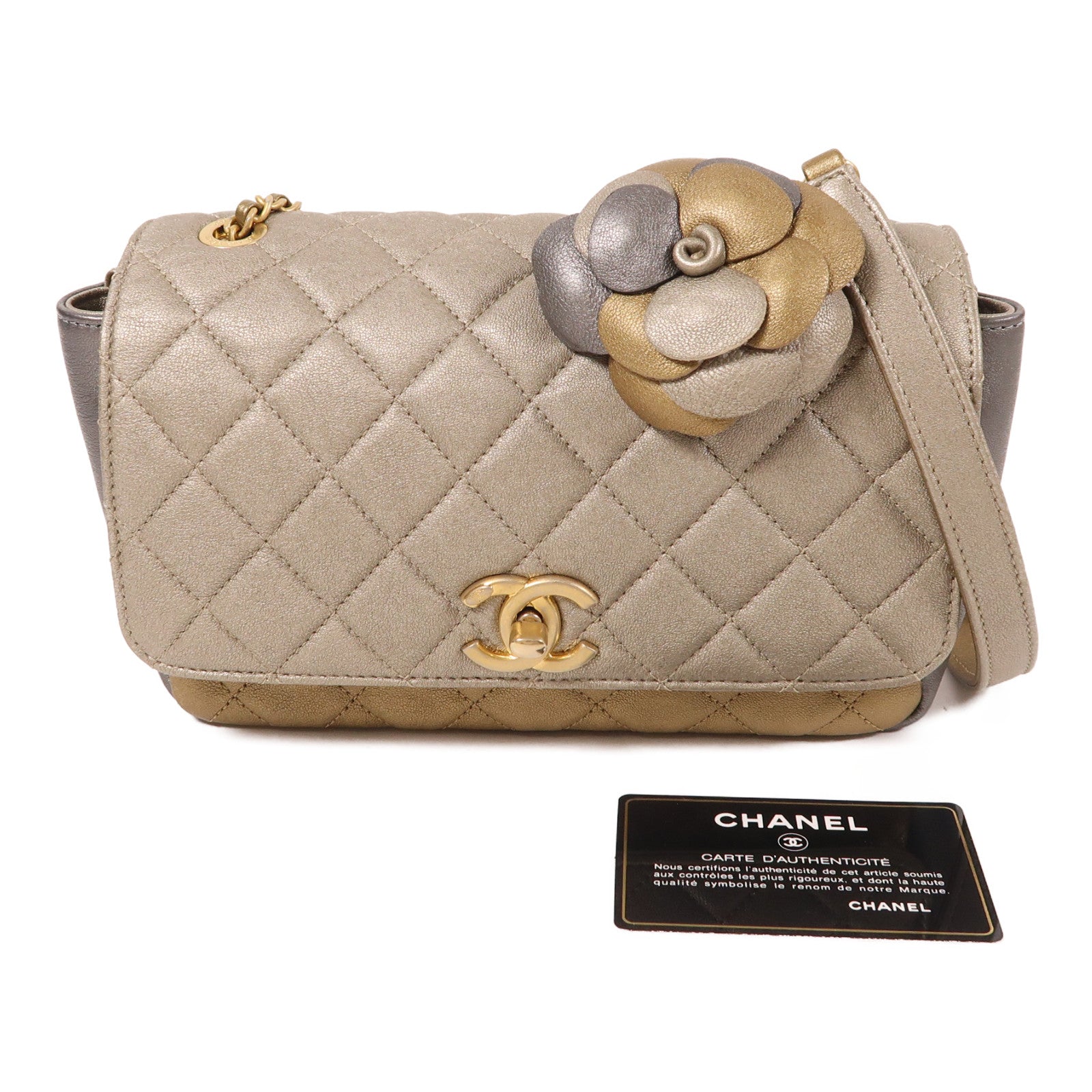 CHANEL 牛皮皮革2 Way Chain Shoulder手挽肩背兩用袋