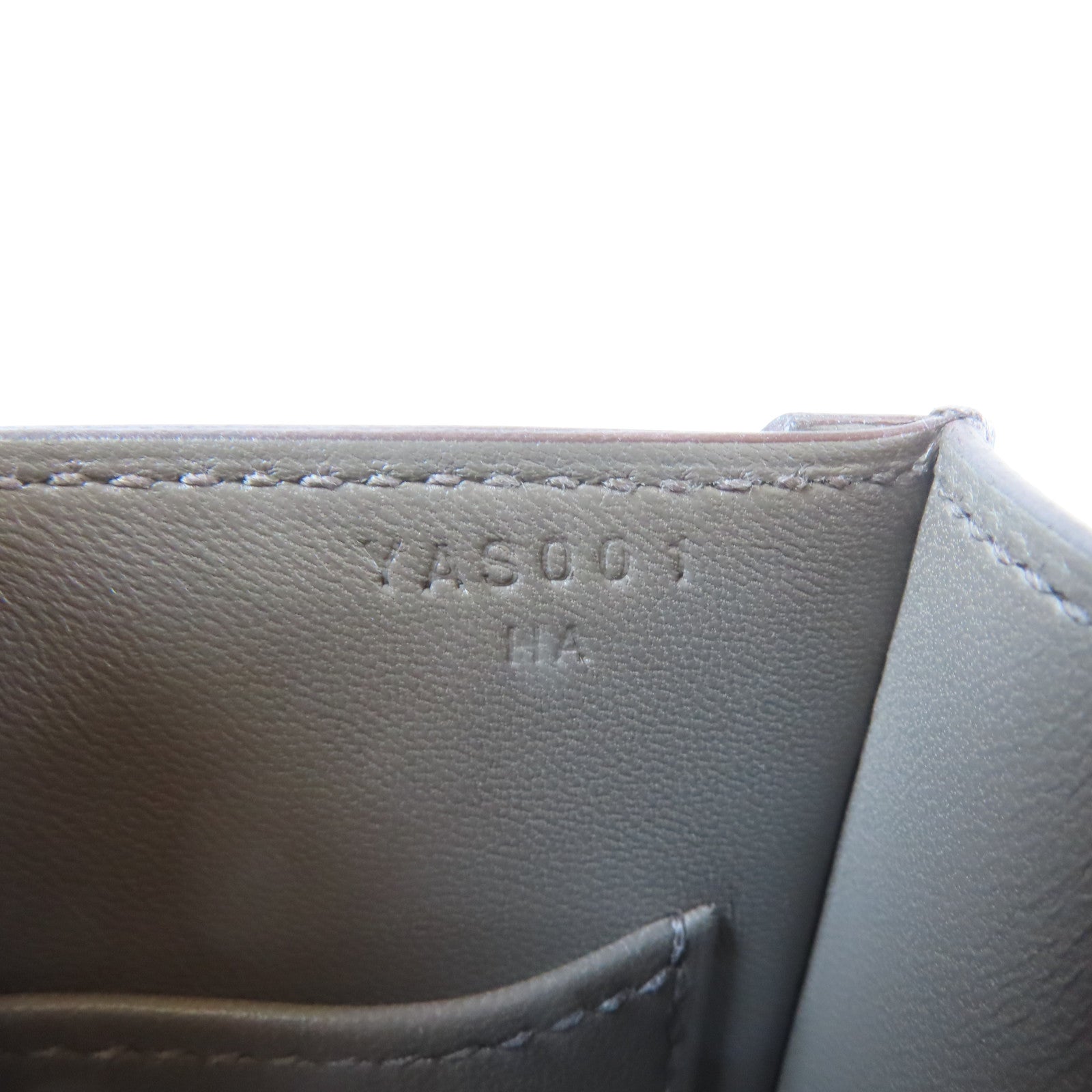 HERMES 【激減優惠】Veau Epsom皮革Verrou 23金扣肩背袋錫灰色