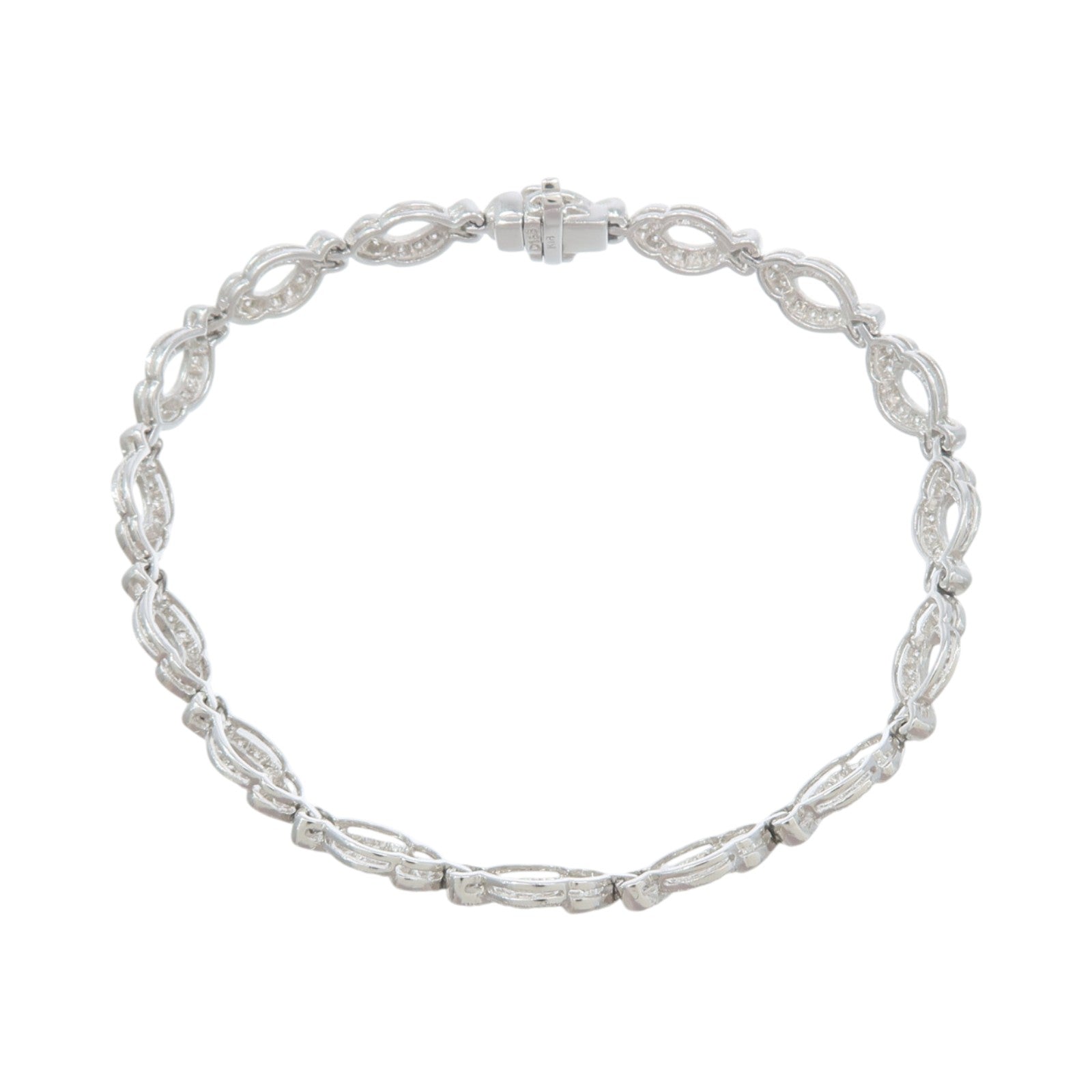 JEWELRY 18K白金Diamond Braccelet鑽石手鏈