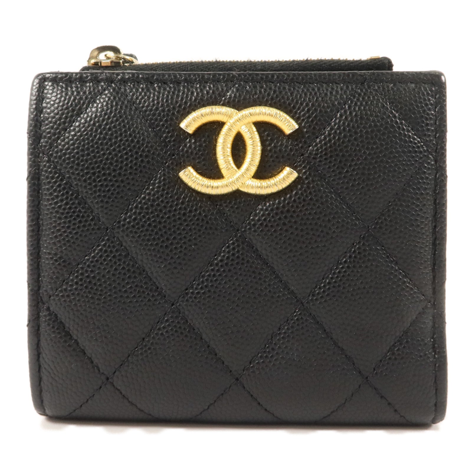 CHANEL 牛皮皮革Bifold Wallet錢包