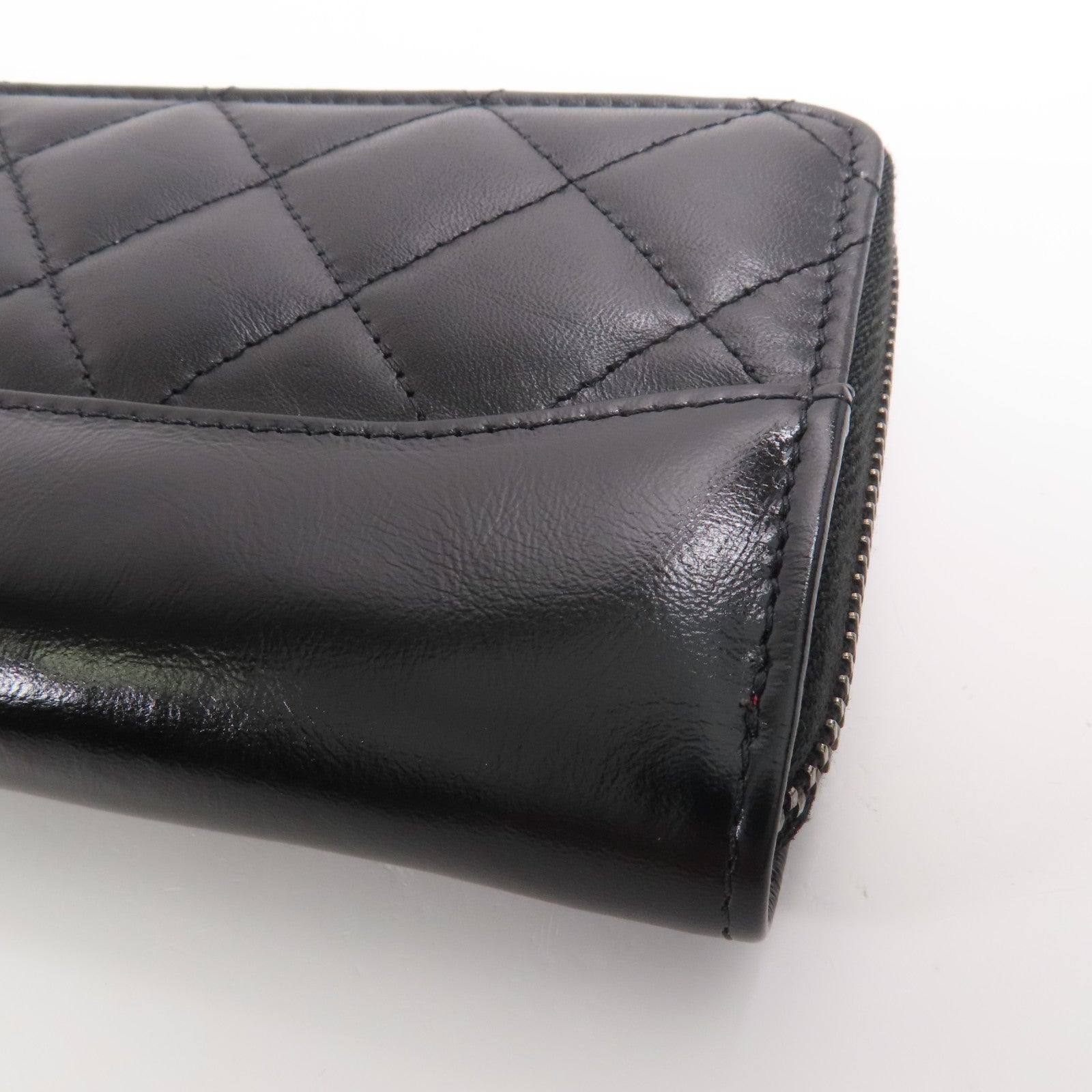 CHANEL 牛皮皮革Wallet金扣錢包