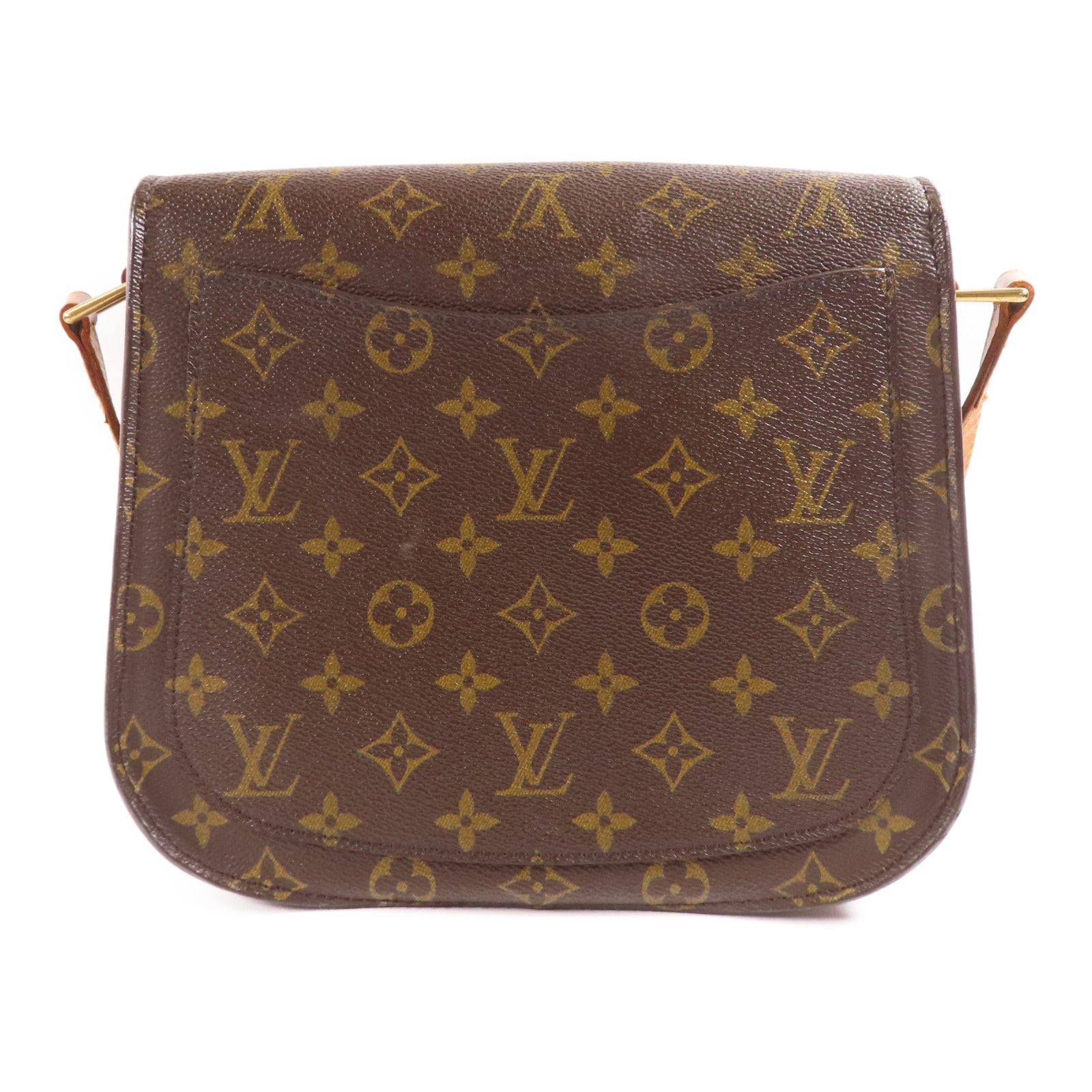 LOUIS VUITTON LV GHW Saint Cloud GM Shoulder Bag M51242 Monogram Brown