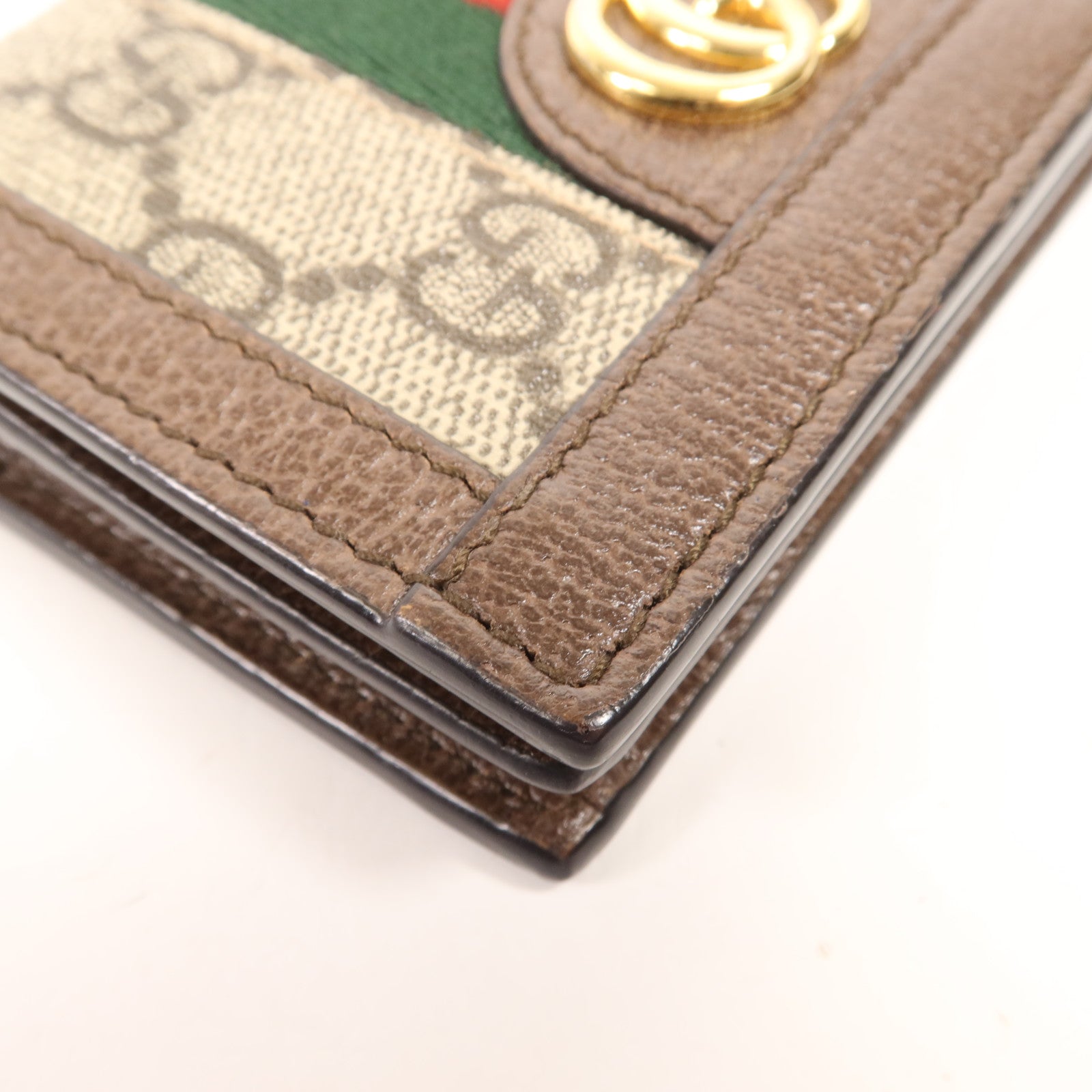 GUCCI 塗層帆布Ophidia GG Wallet金扣錢包