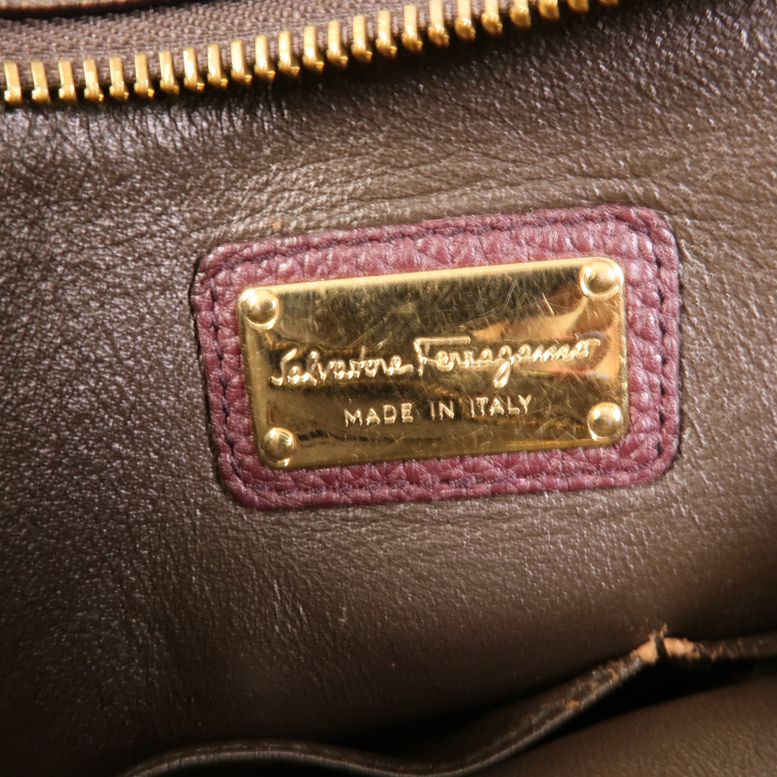 Salvatore Ferragamo 牛皮皮革Sofia Gancini手挽袋