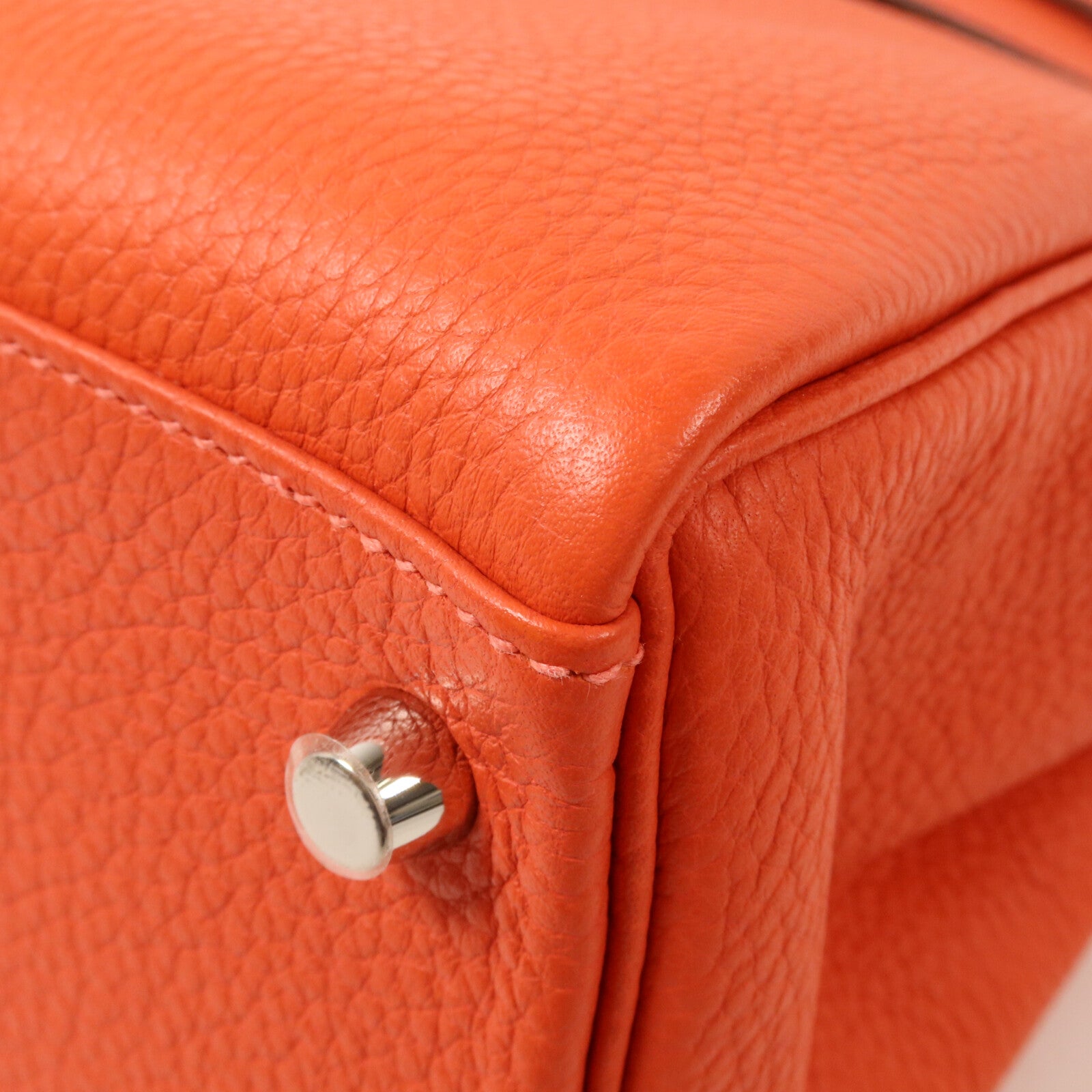 HERMES Clemence皮革Kelly 32手挽肩背兩用袋Rouge Pivoine